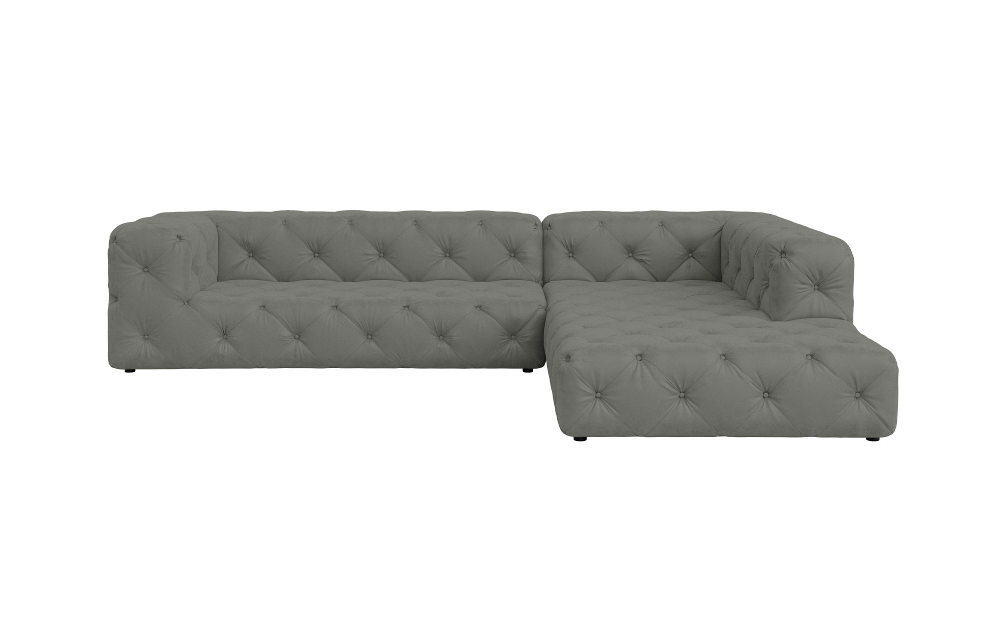 Places of Style Ecksofa "FOLLINA", L-Form, mit klassischer Chesterfield-Kno günstig online kaufen