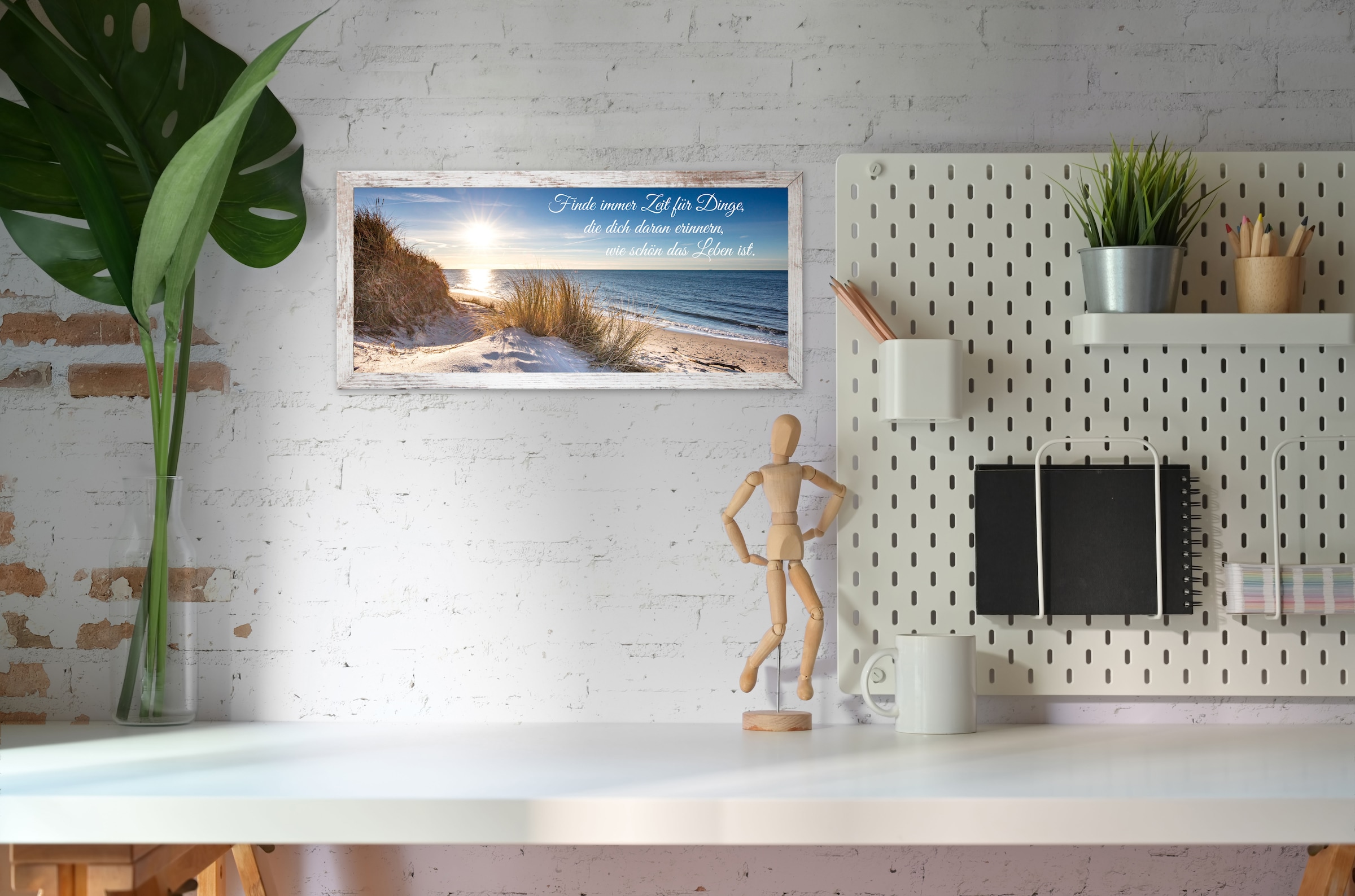 Bönninghoff Bild mit Rahmen, Strand-Sprüche-Sprüche & Texte-Bilder vom Sonn günstig online kaufen
