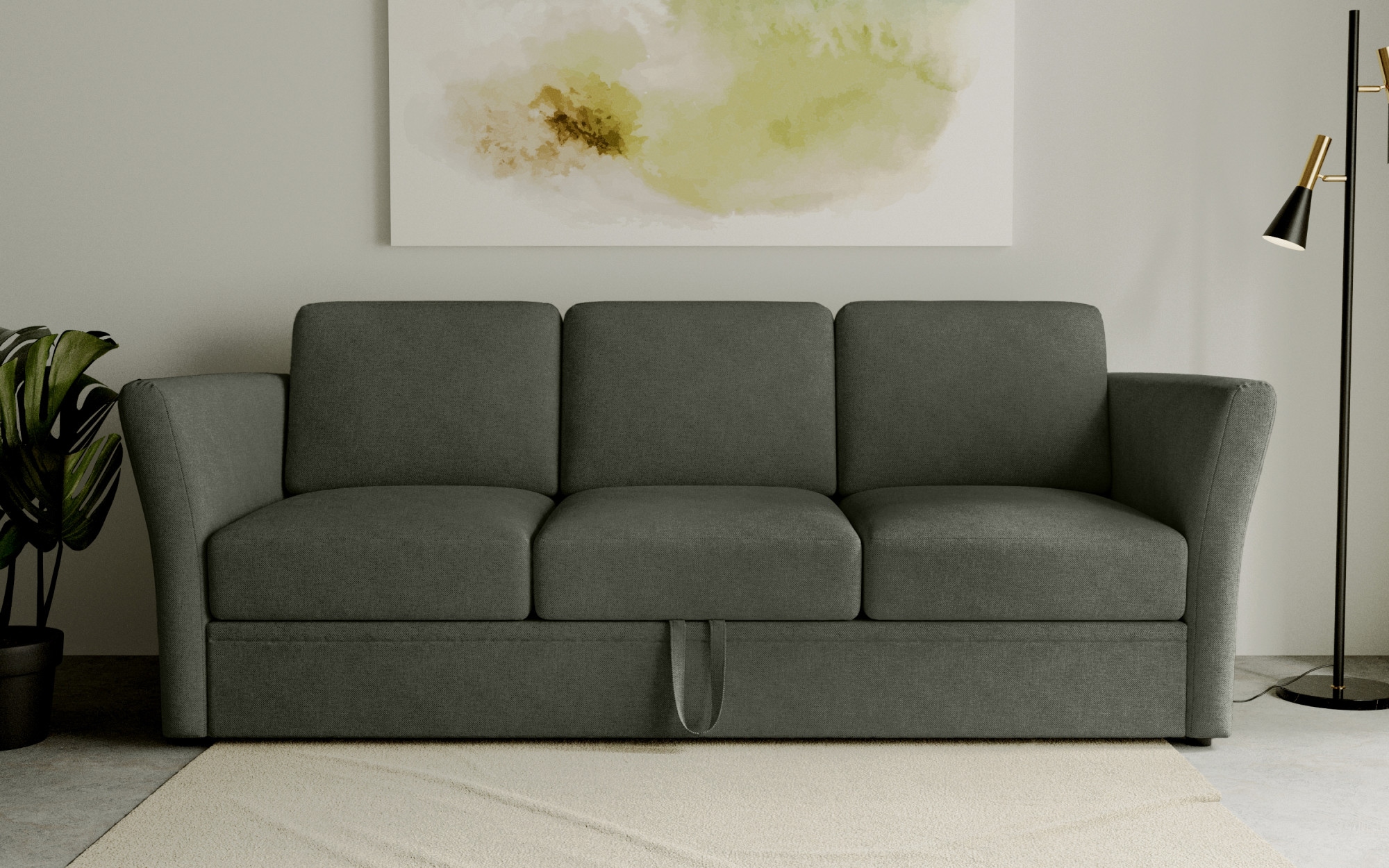 OTTO home 3-Sitzer "Lavars Schlafsofa" mit Bettfunktion, in zwei verschiedenen Bezugsqualitäten