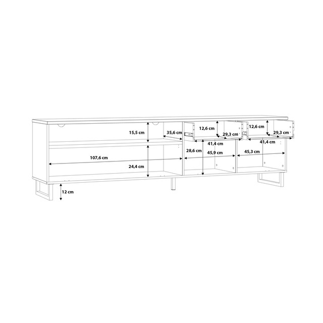 FORTE TV-Schrank, Breite ca. 205 cm bestellen | BAUR