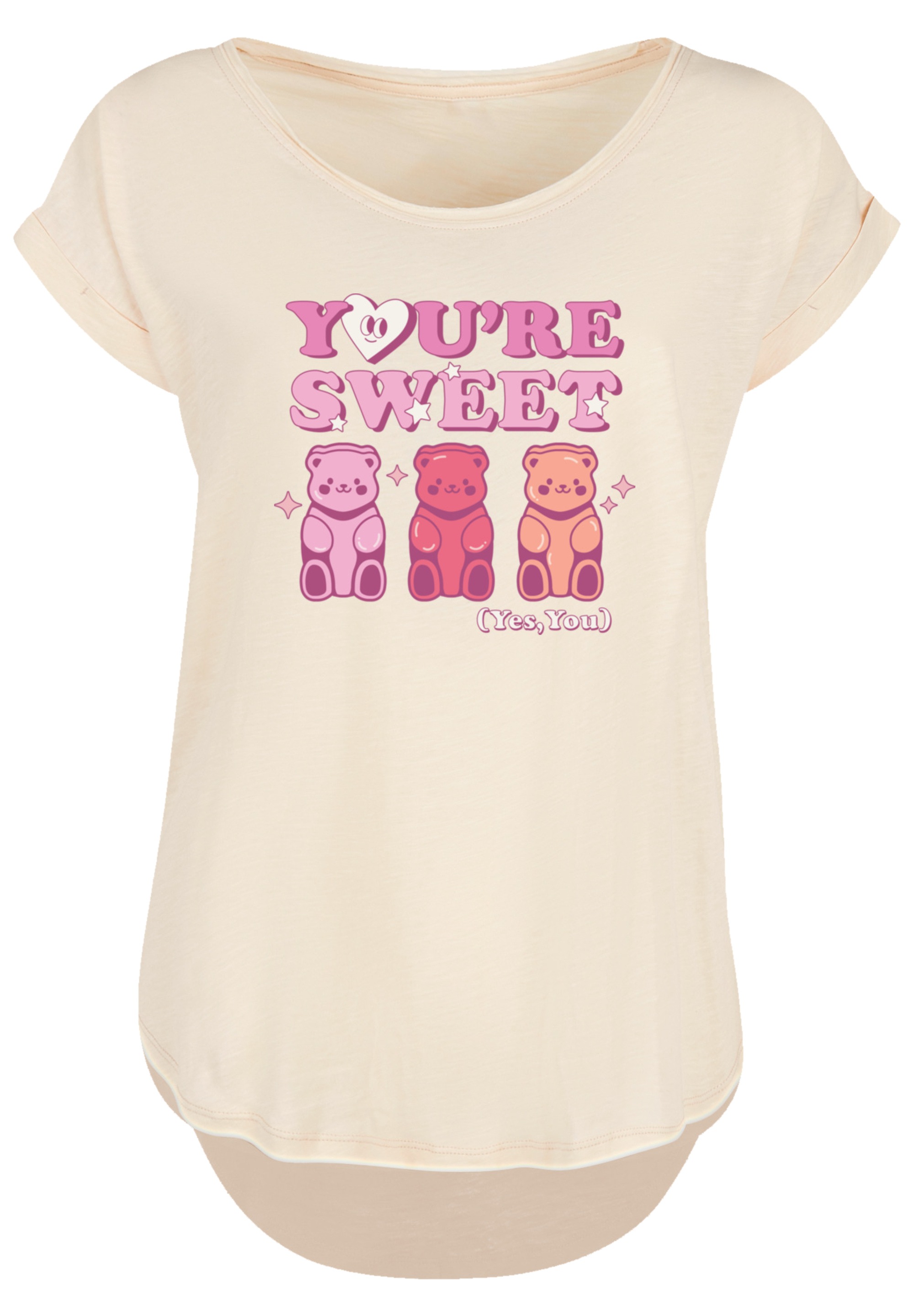 F4NT4STIC T-Shirt »Valentinstag You're Sweet Gummy Bears«, Premium Qualität