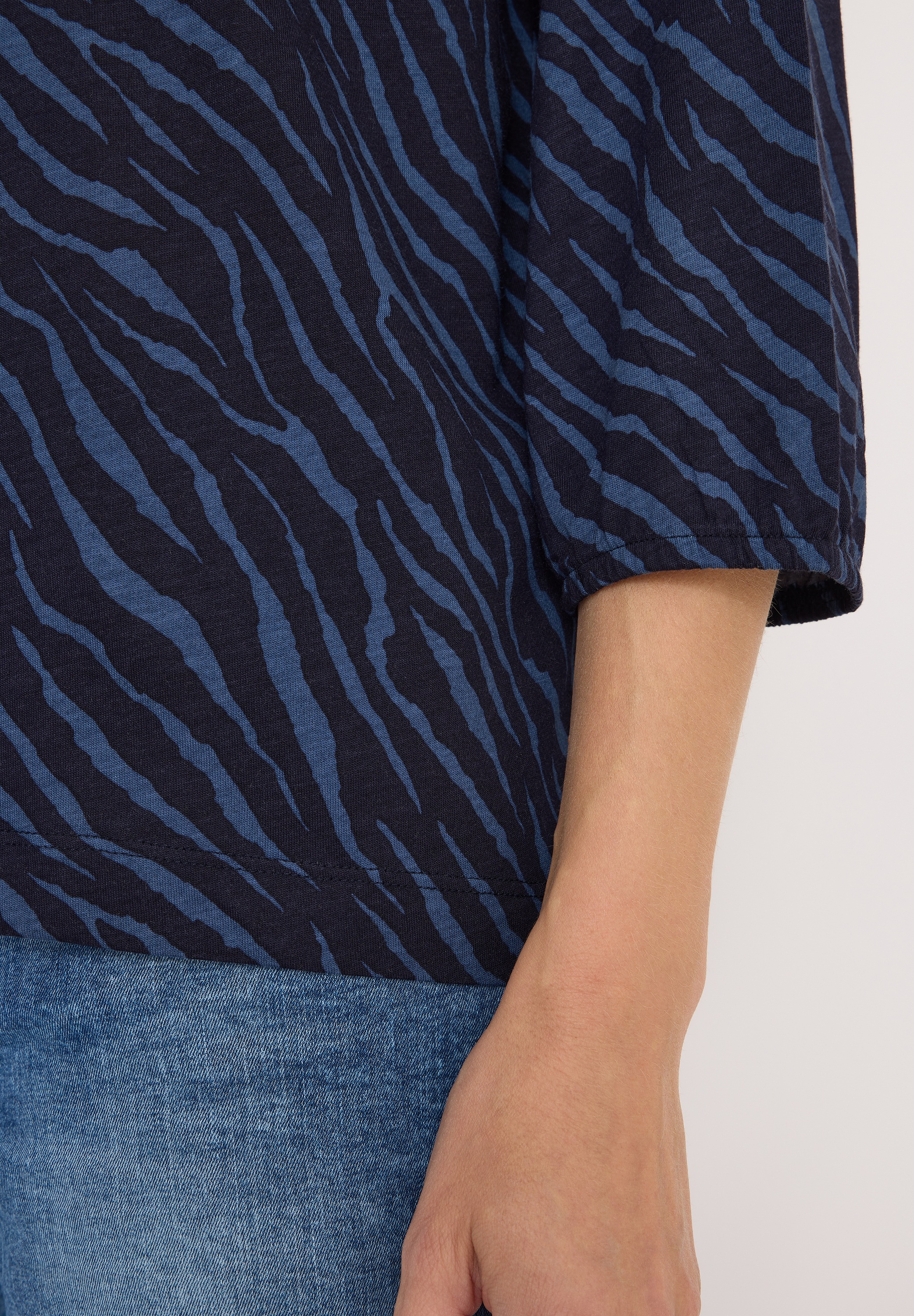 Cecil 3/4-Arm-Shirt mit All-Over Print günstig online kaufen