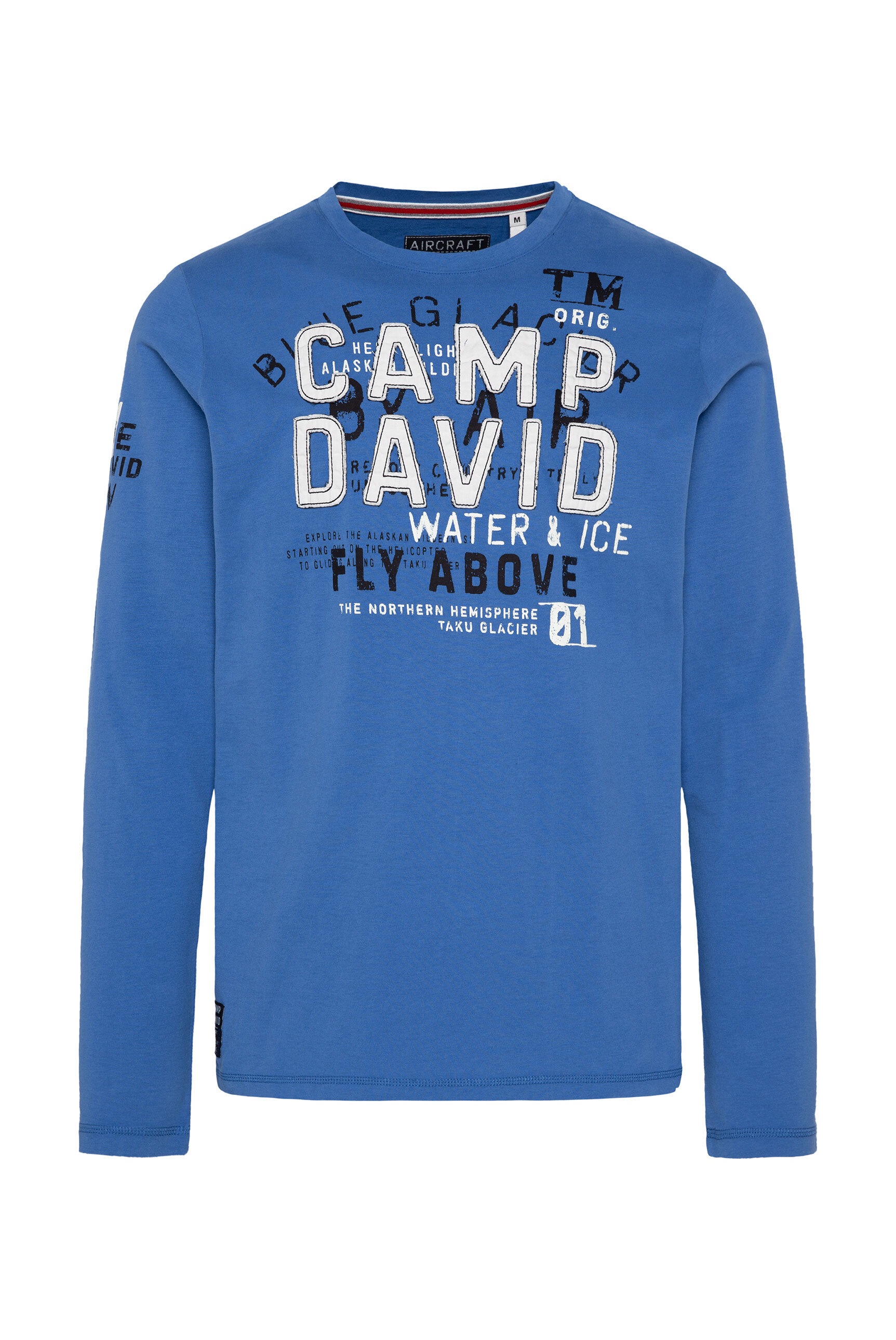 CAMP DAVID Langarmshirt, mit mehreren Prints günstig online kaufen