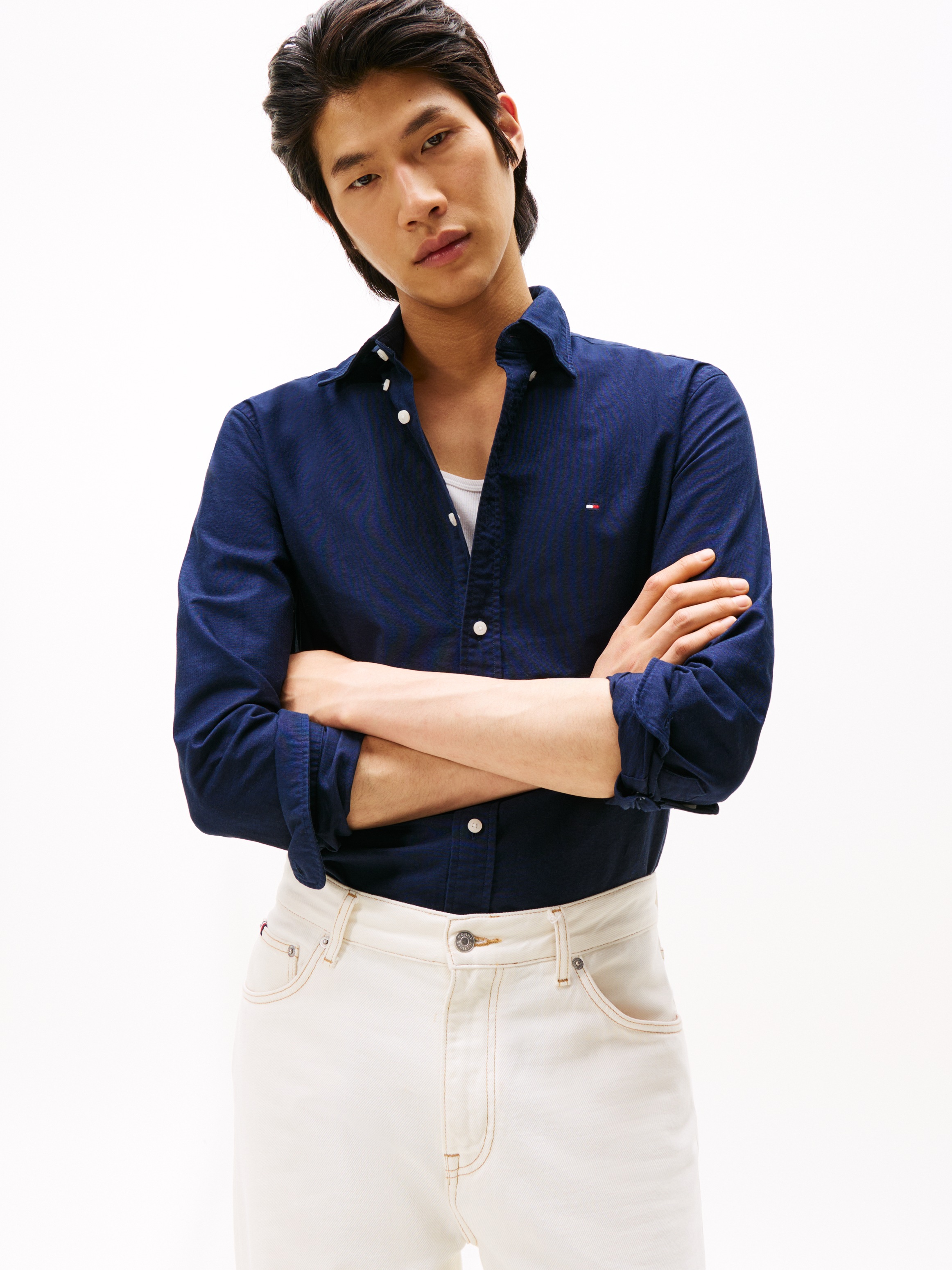 Tommy Hilfiger "SOLID HERITAGE OXFORD Regular Fit SHIRT" günstig online kaufen