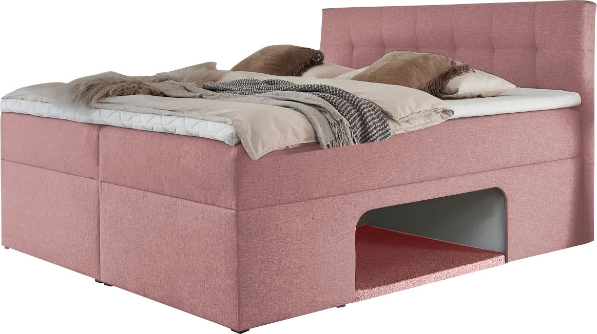 Places of Style Boxbett »Carolin«, mit Nische inkl. gepolsterter Unterlage für Haustiere