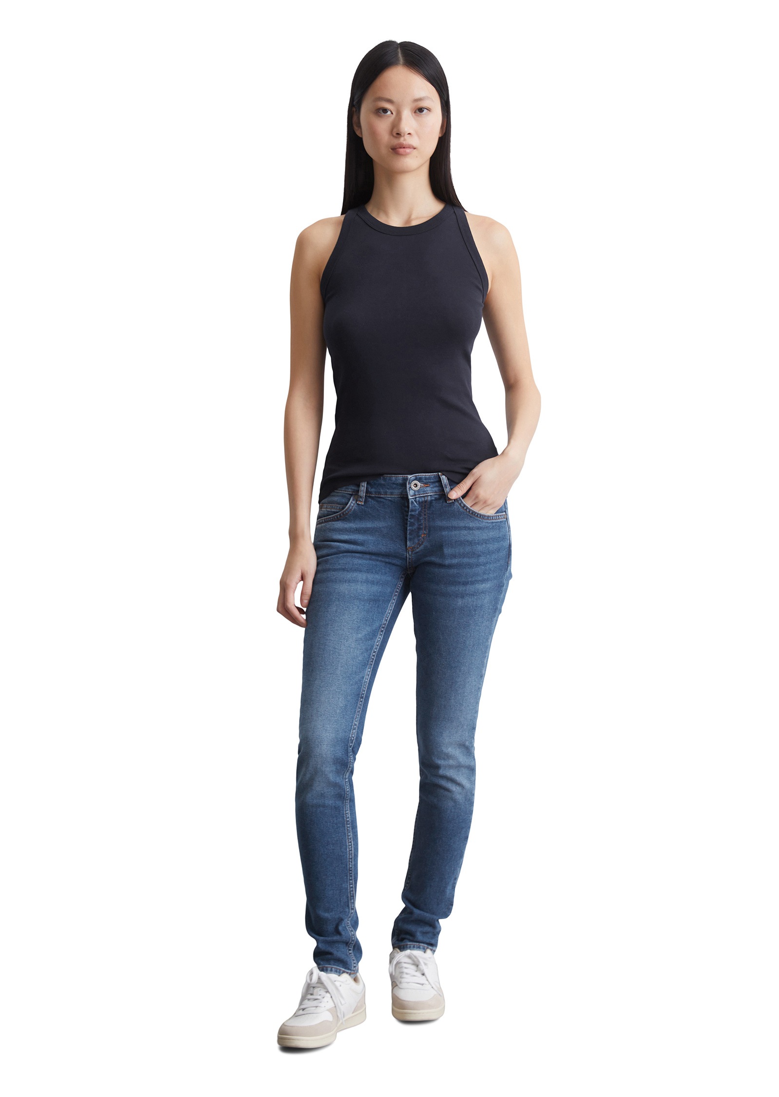 Marc O'Polo T-Shirt »aus Rippjersey«
