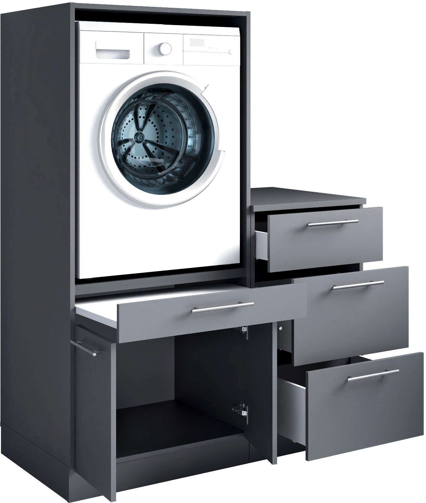 Laundreezy Mehrzweckschrank-Set »Laundreezy, 2-tlg. Mehrzweckschrank-Set B/H/T 118/162/68 cm« 2 Stk. tlg.