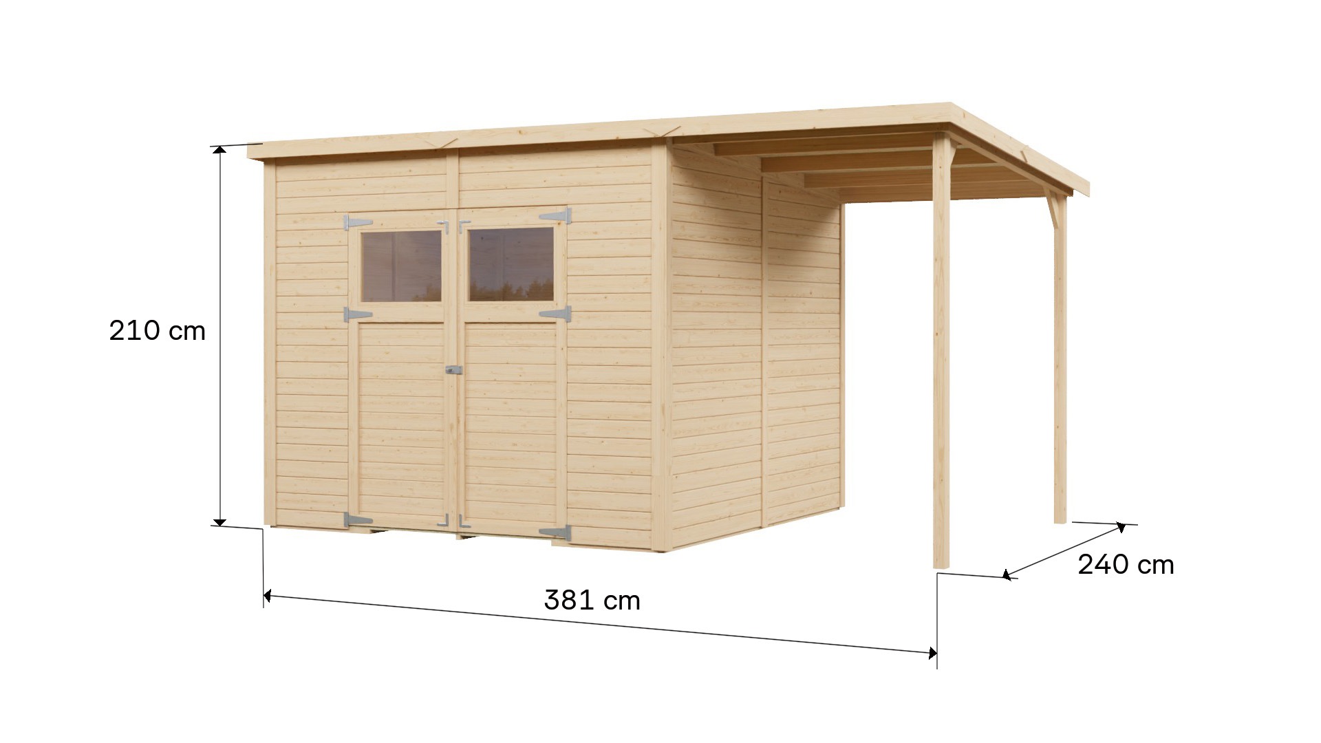 KONIFERA Gartenhaus »Amrum 4 Plus XL«