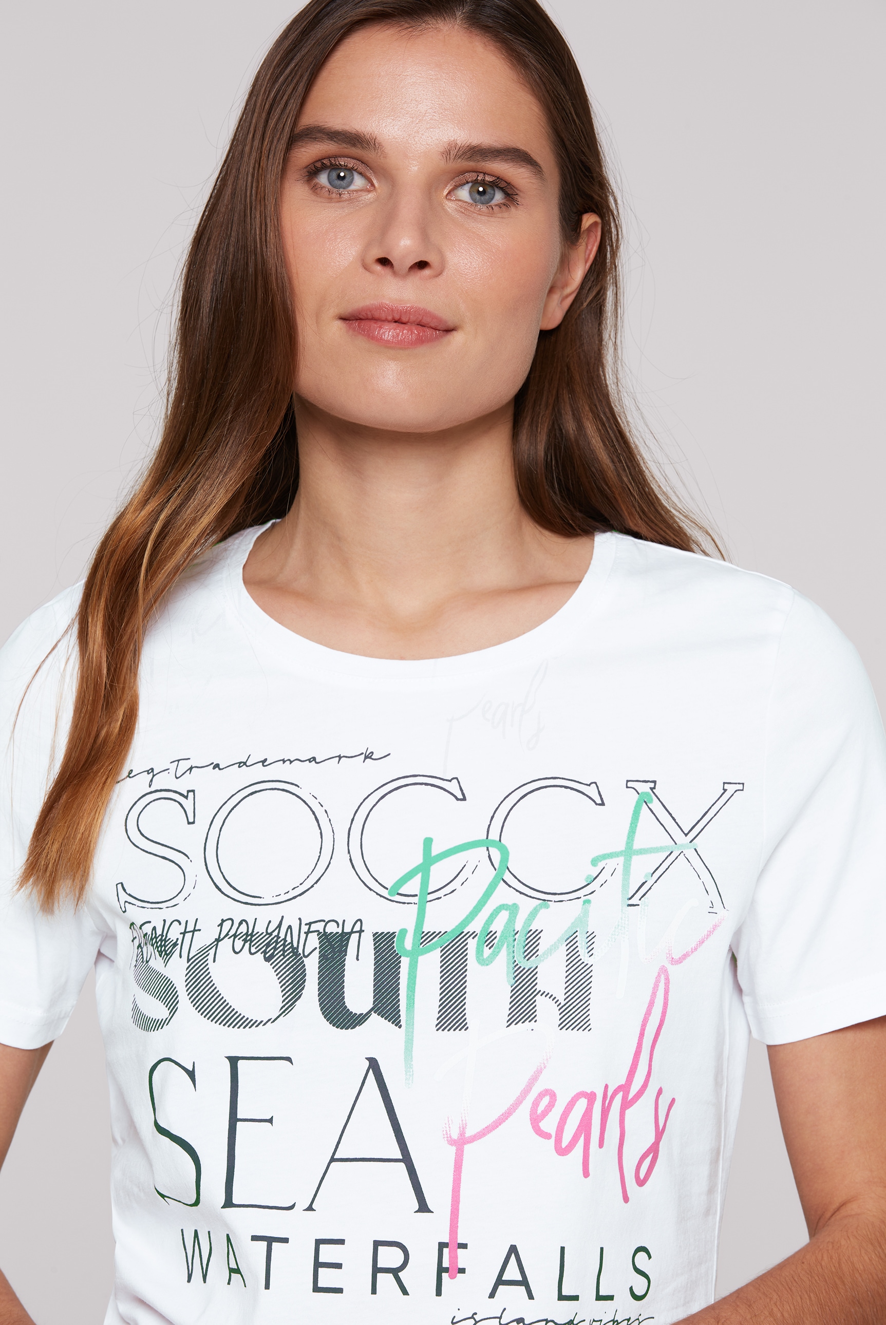SOCCX Rundhalsshirt, aus Baumwolle