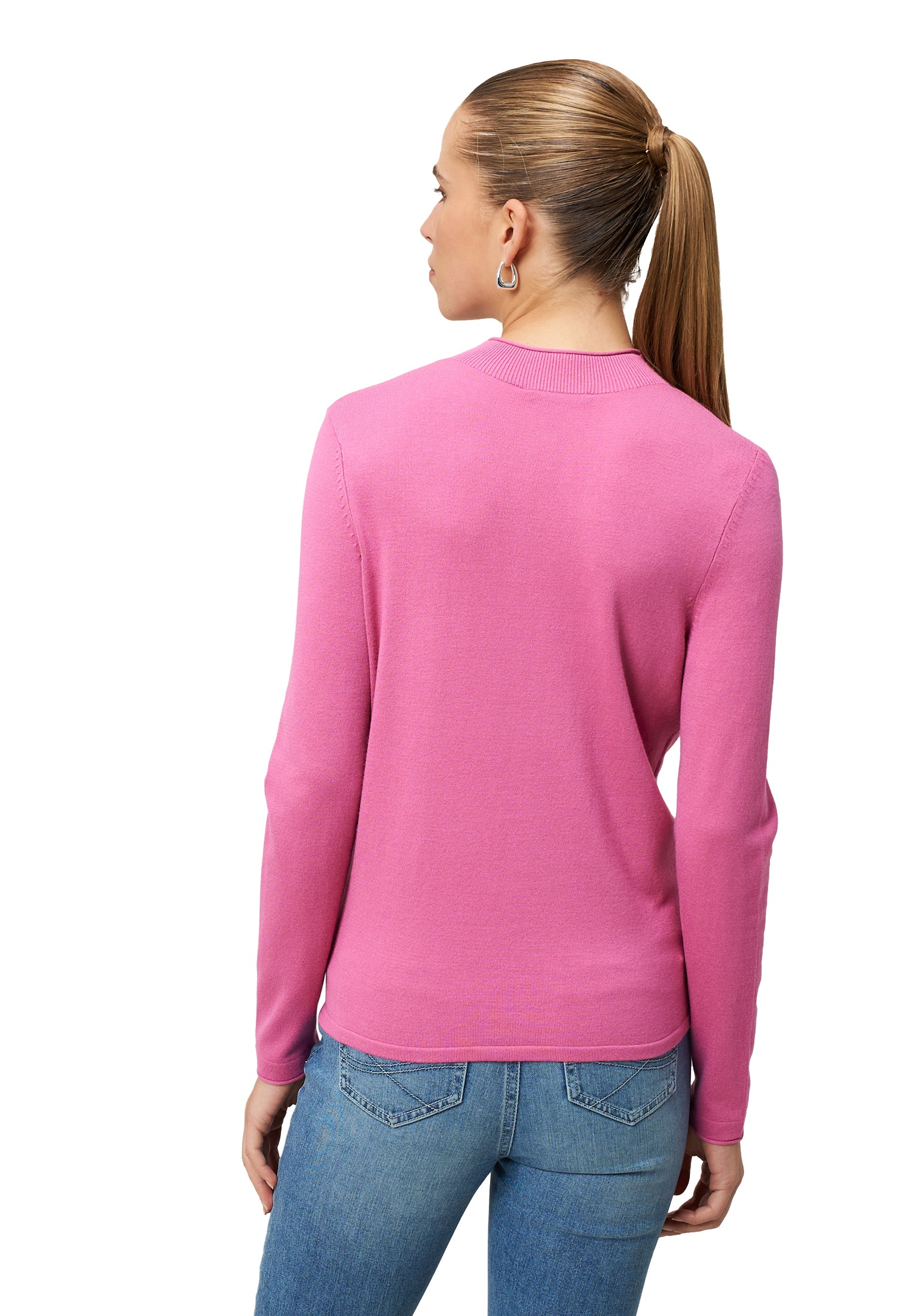 Zero Strickpullover »Damen mit hohem Kragen« 1 tlg. Plain/ohne Details