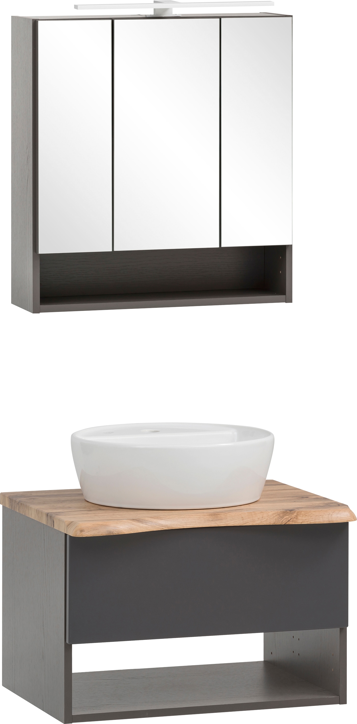 welltime Badmöbel-Set "Stubach" Spiegelschrank und Waschtisch, 2 Stk. tlg. günstig online kaufen