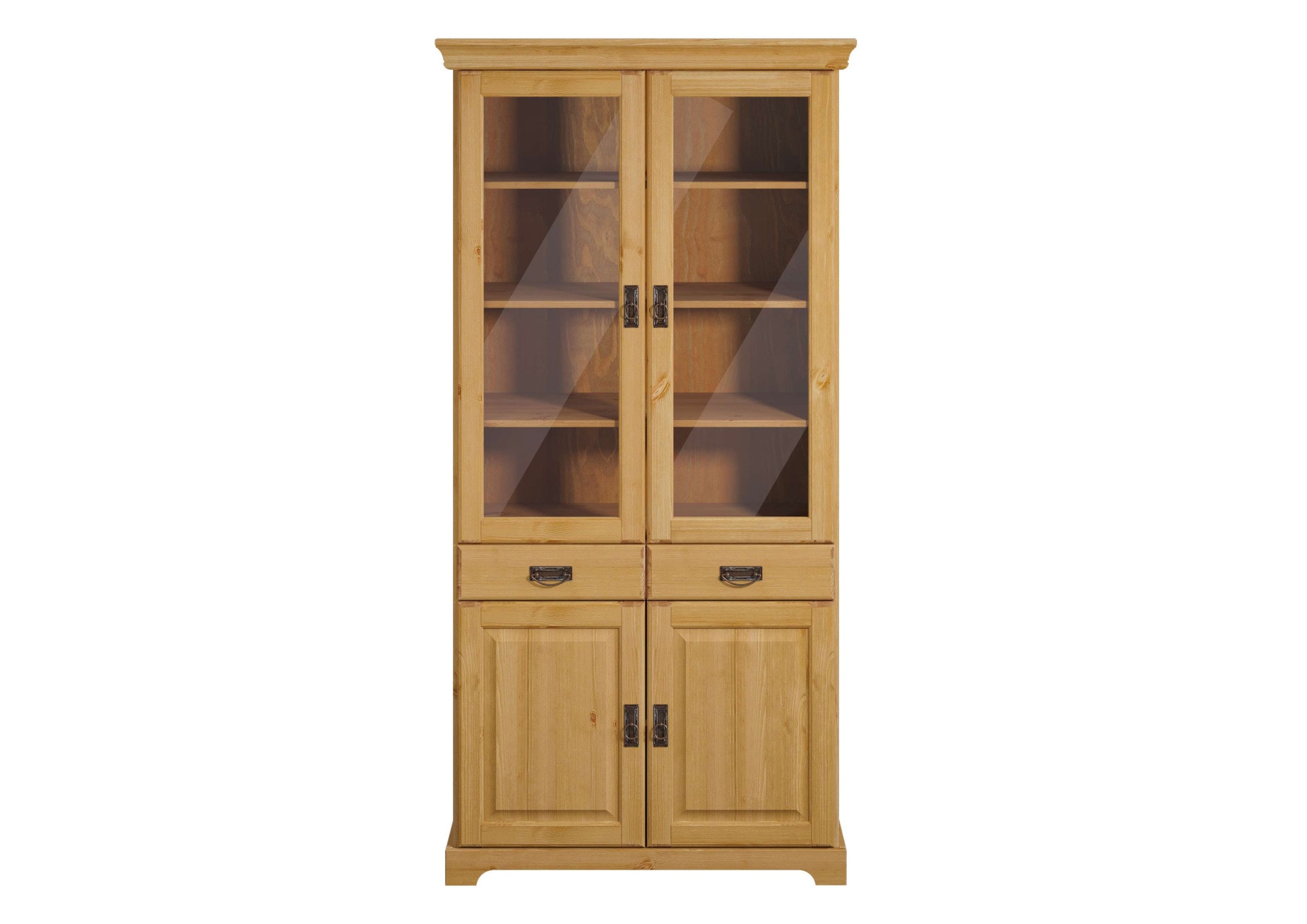 Home affaire Vitrine »Rügen«, zertifiziertes Massivholz, Höhe 192 cm, im Landhausstil