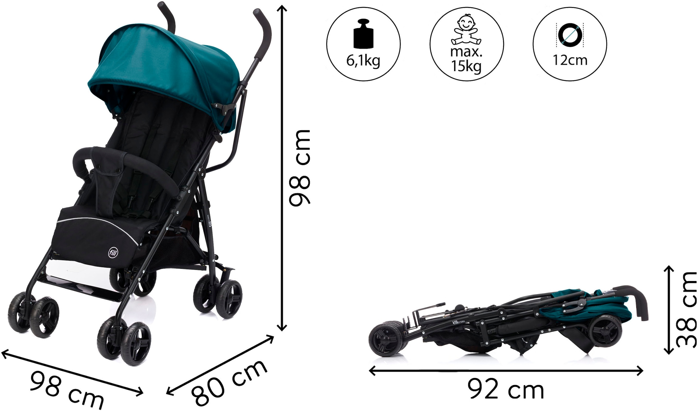 Fillikid Kinder-Buggy »Fill Buggy Glider«