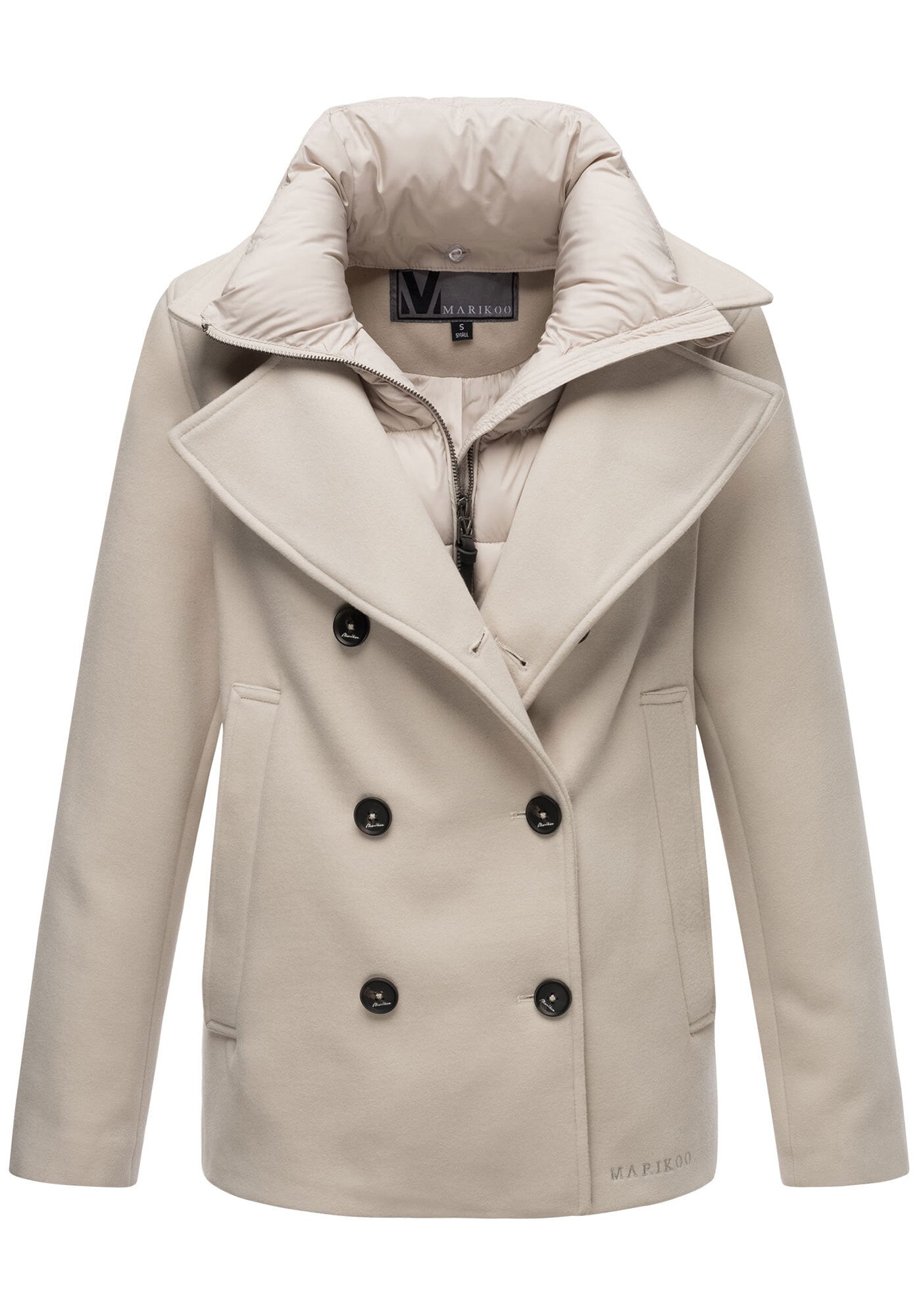 Marikoo Winterjacke "Aylaraa", Elegante Designer Winterjacke