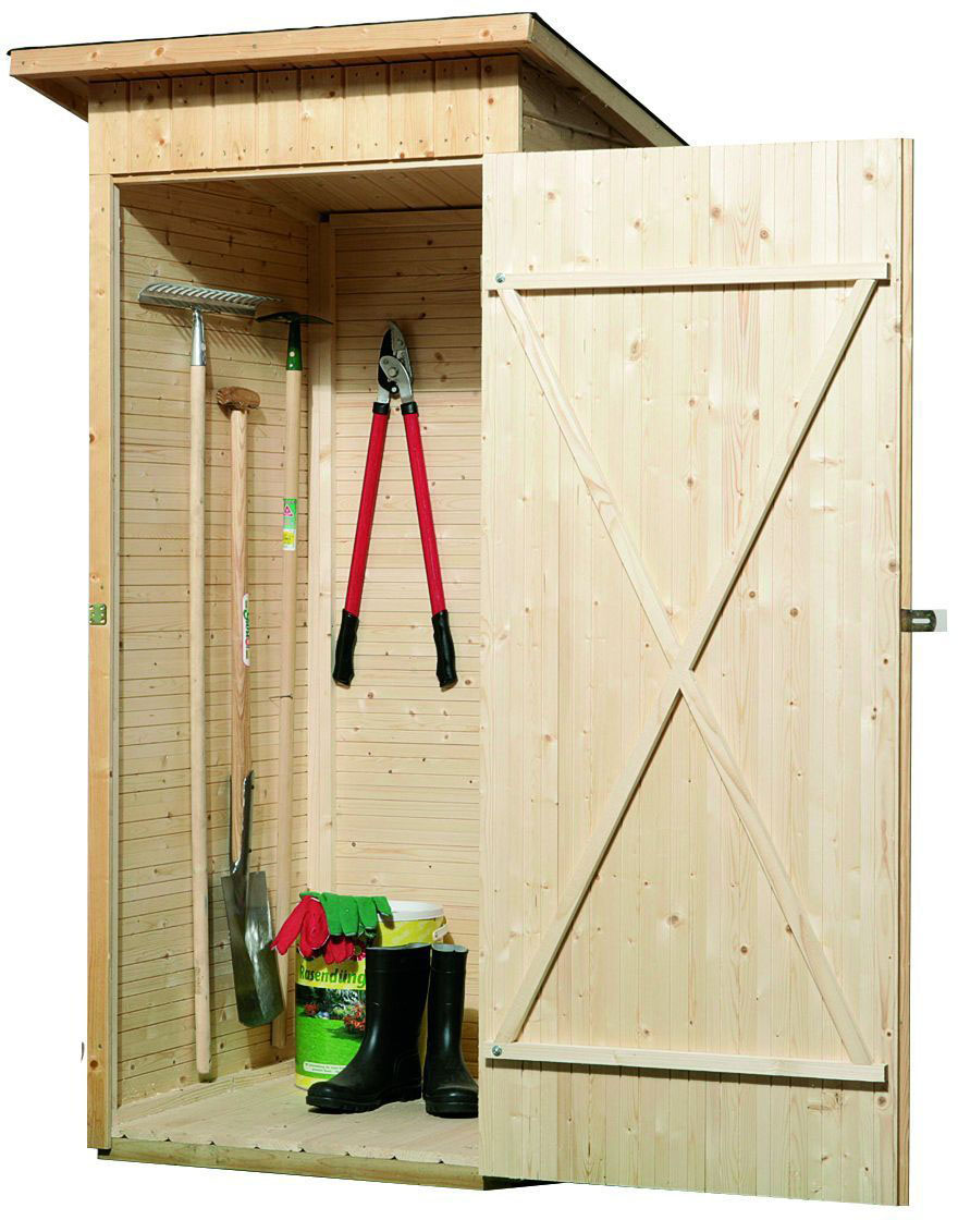 weka Garten-Geräteschrank "Garten-/Terrassenschrank 361 Gr.1" Flachdach, 14mm