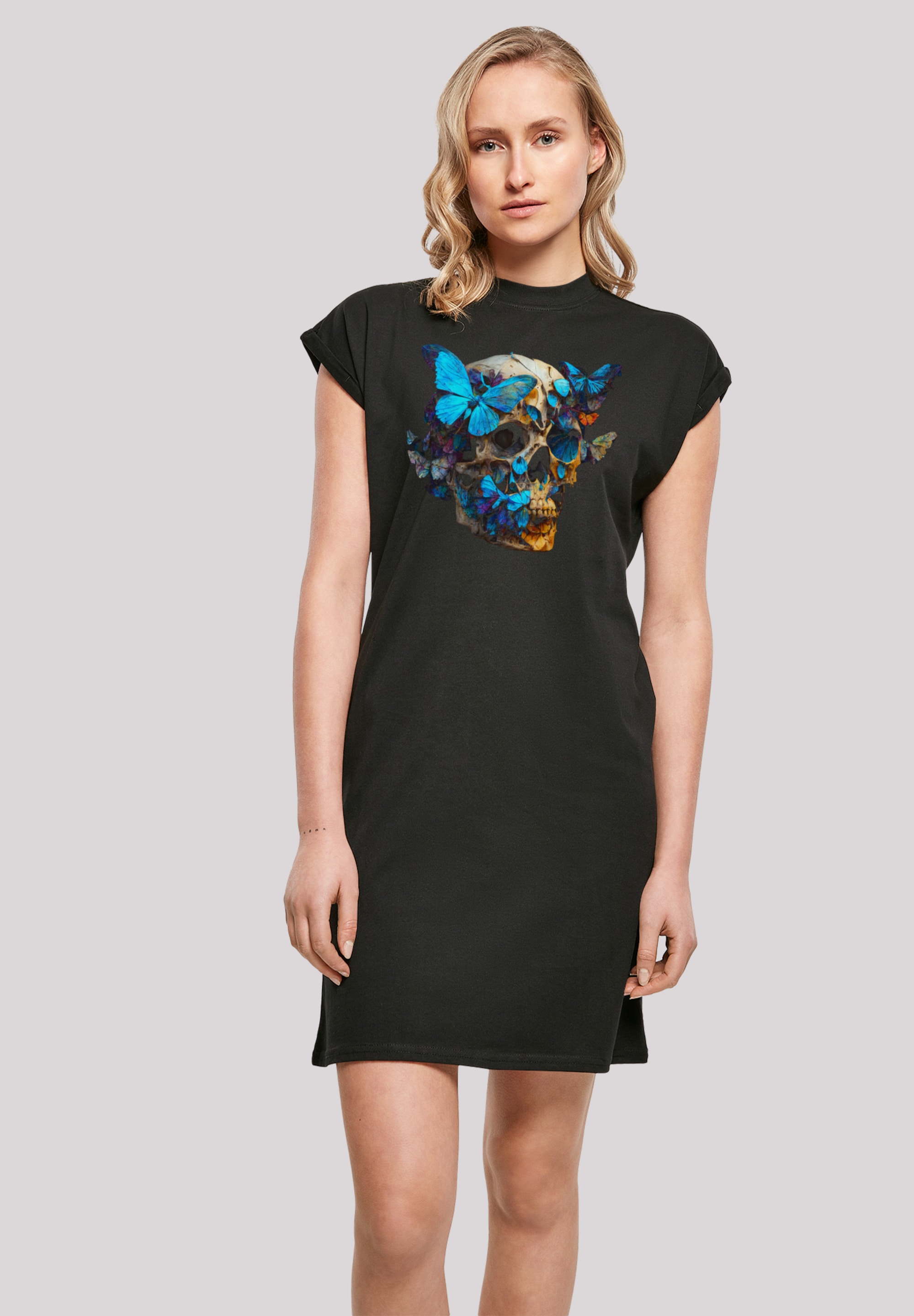 F4NT4STIC Shirtkleid "Skull" Ohne Taschen Print günstig online kaufen