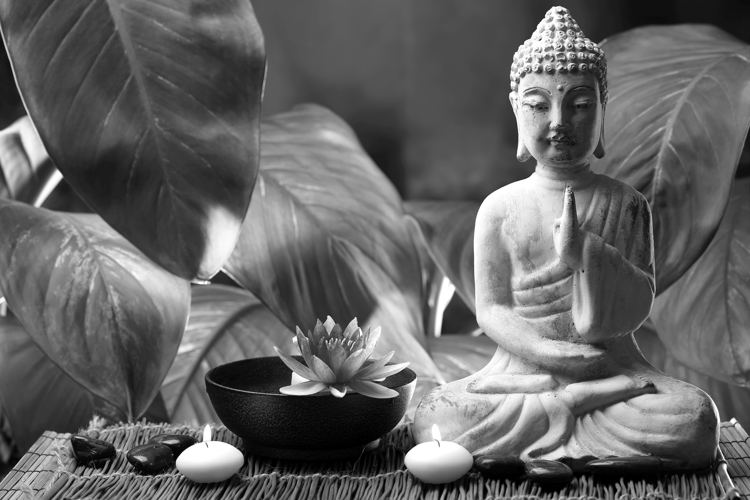 Papermoon 1100000002199 "Buddah Figur Schwarz & Weiß"