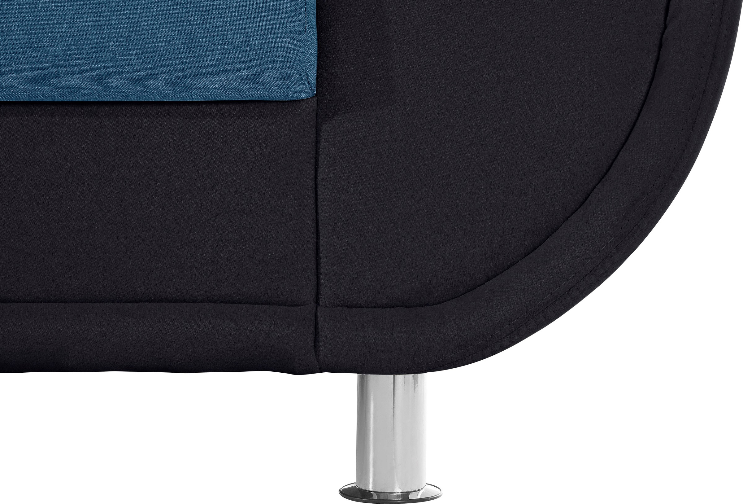 TRENDMANUFAKTUR Ecksofa »Rondo 3, zeitlos und modern, im Materialmix, L-Form«, wahlweise Federkern für hohen Sitzkomfort, wahlweise Bettfunktion