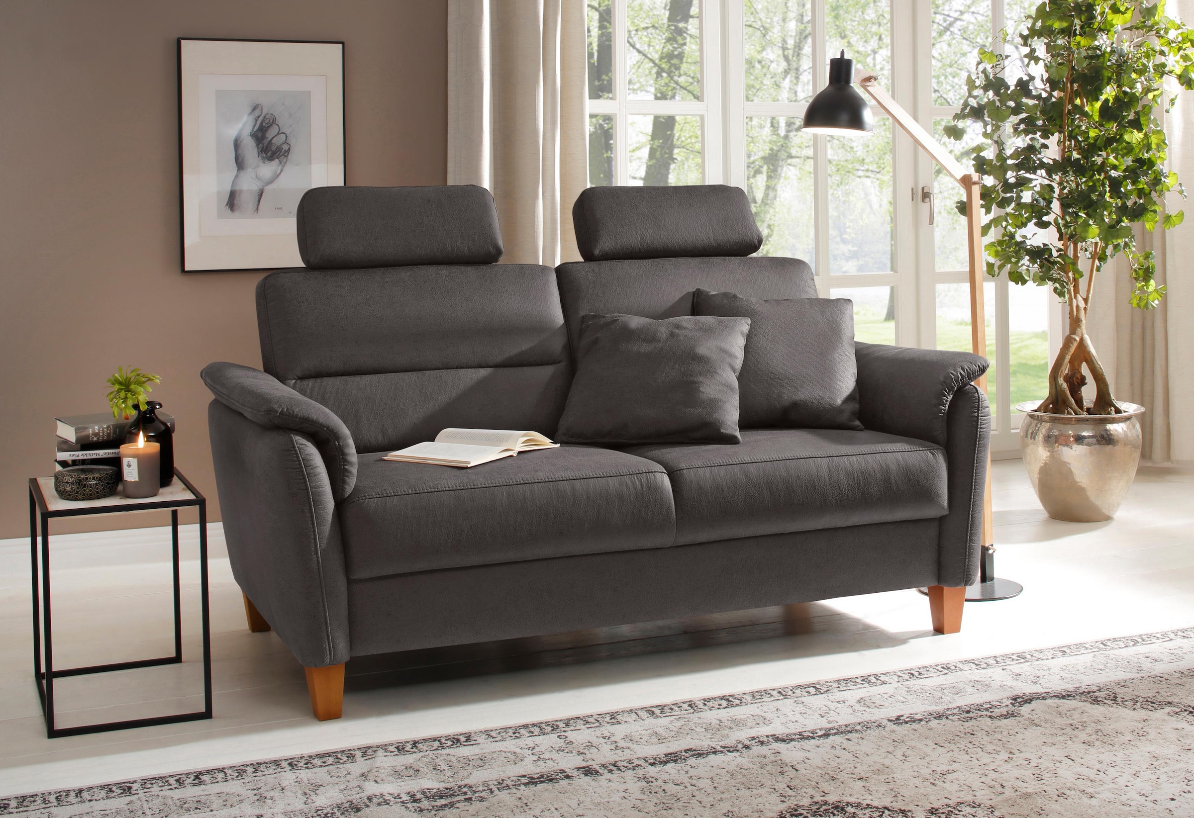 Home affaire 2,5-Sitzer "Palmera, B: 179 cm" mit Federkern günstig online kaufen