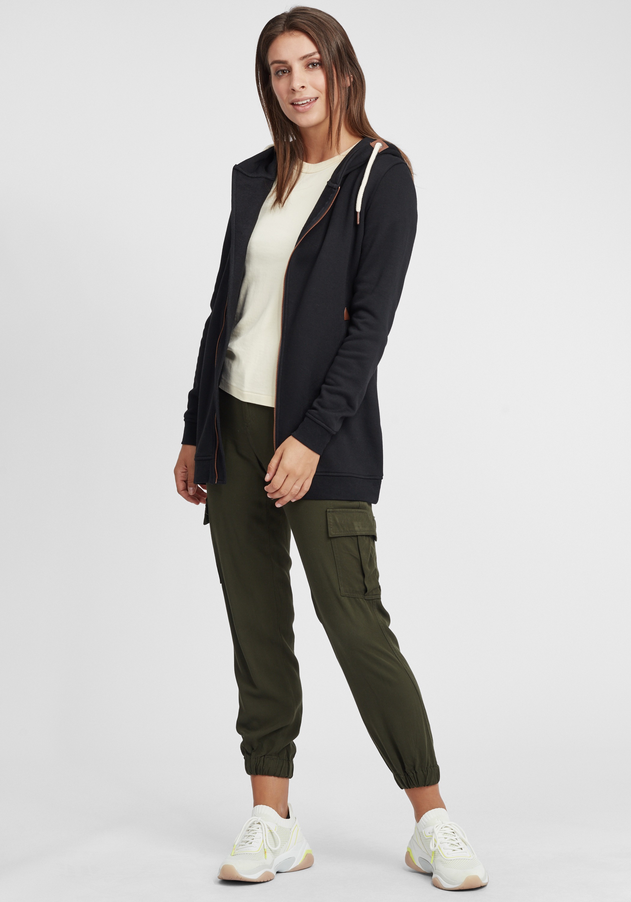 OXMO Kapuzensweatjacke »Kapuzensweatjacke OXVicky«