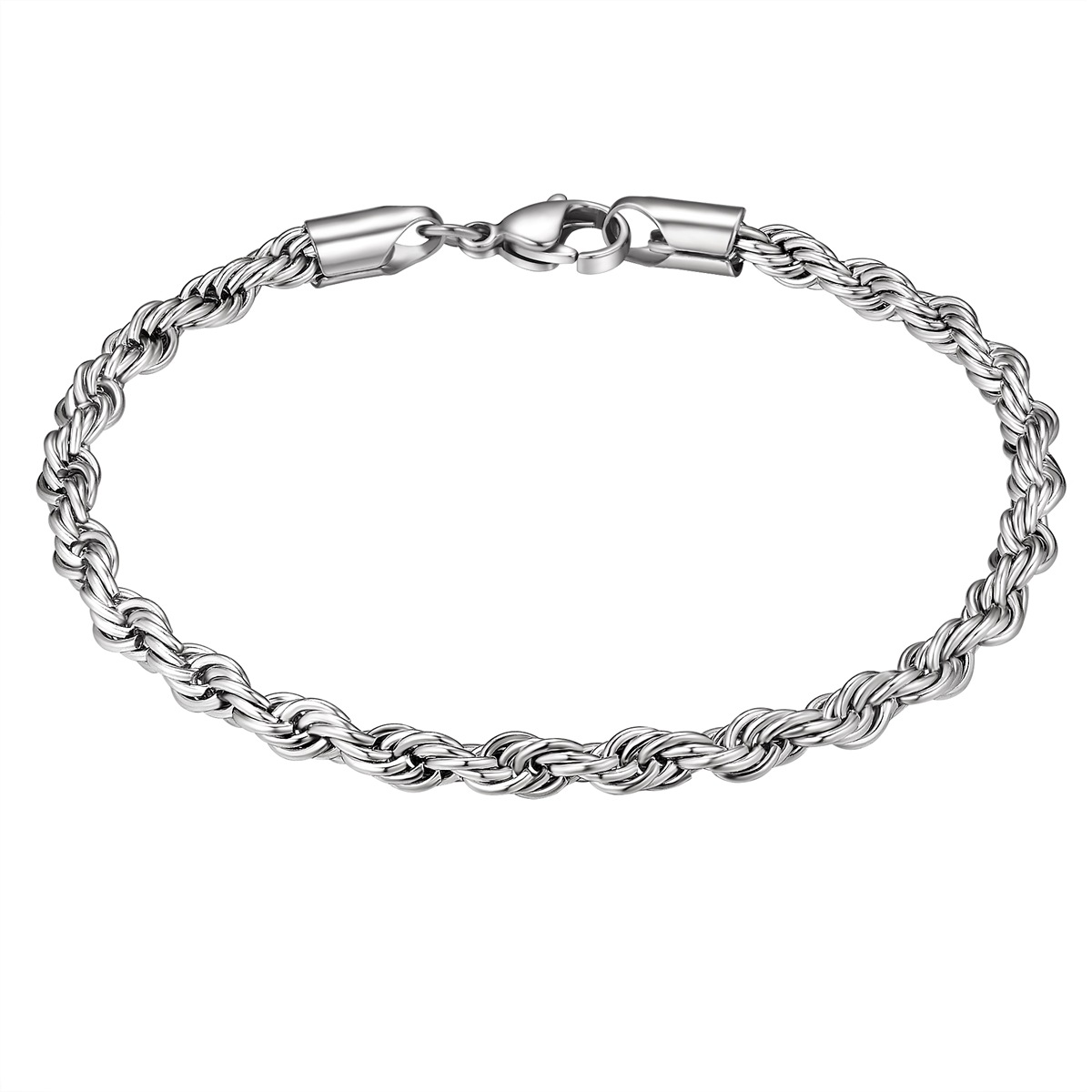 TRUE REBELS Herren Armband "TR341", 23, Edelstahl, silber, Edelstahl, Armbänder