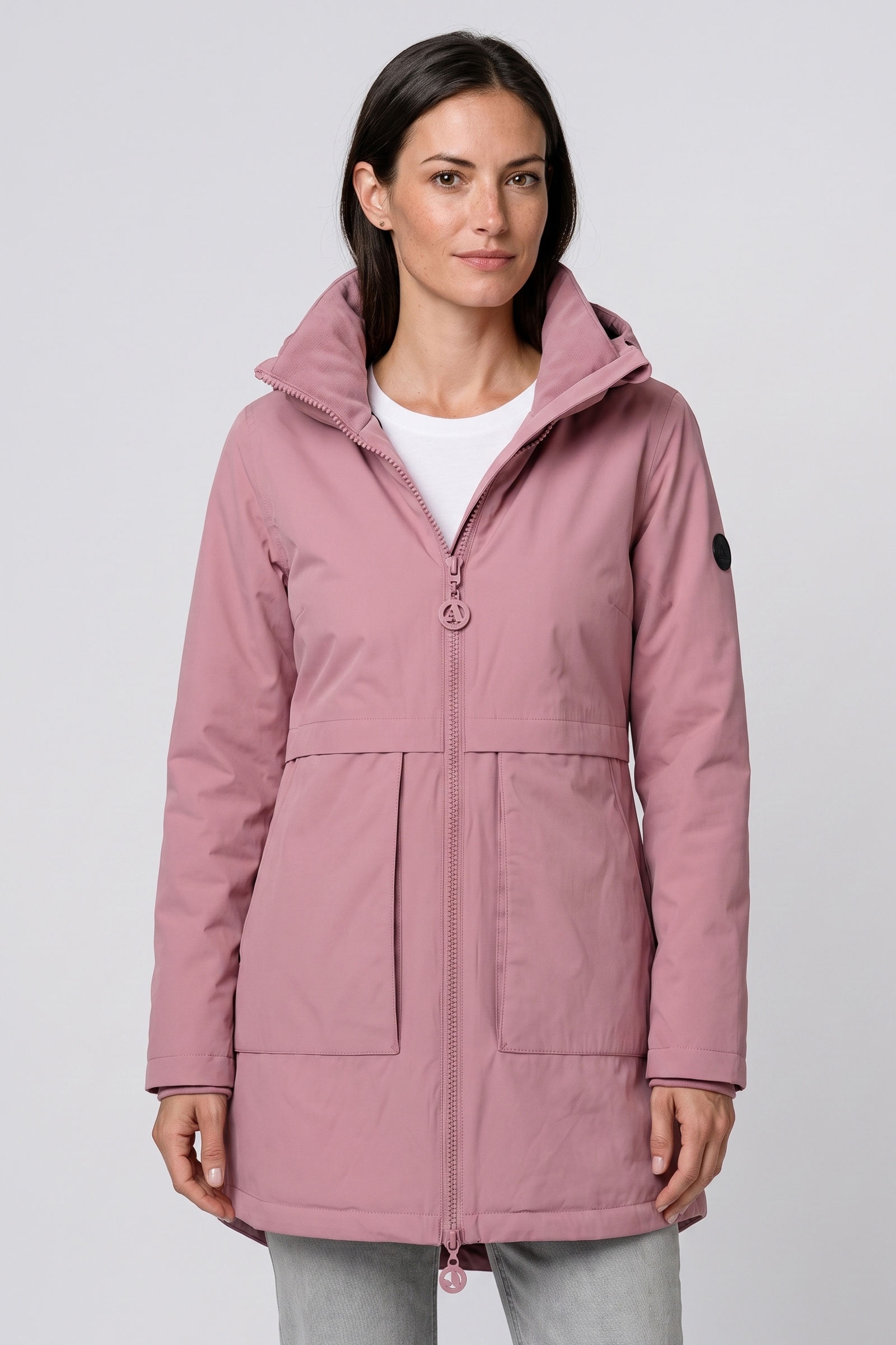 Alife & Kickin Winterjacke »Damen MaluAK A Winterjacke, Jacke« Kapuze am Stehkragen, Zwei-Wege-Reißverschluss, Regular Fit