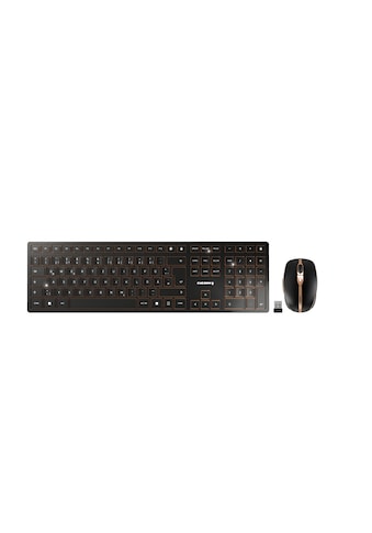 Cherry Tastatur- ir Maus-Set »DW 9100 SLIM« (...