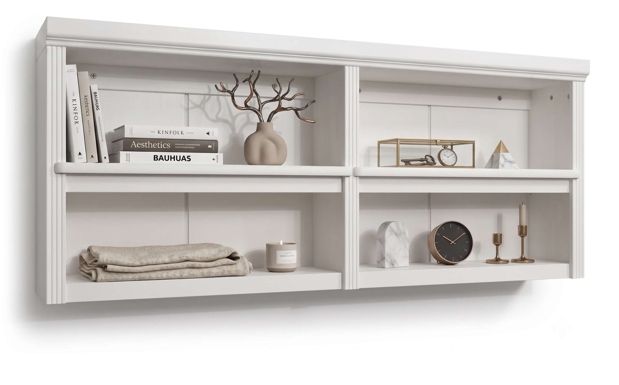 OTTO home Wandregal »Soeren« B/T/H: 158/29/67 cm,  aus massiver Kiefer, 4 offene Fächer, FSC®-zertifiziert
