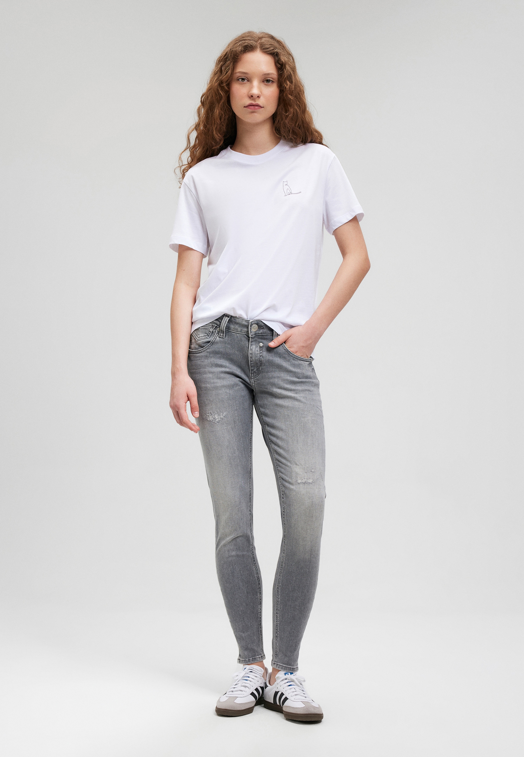 Mavi Rundhalsshirt »GRAPHIC TEES«, Katzen T-Shirt