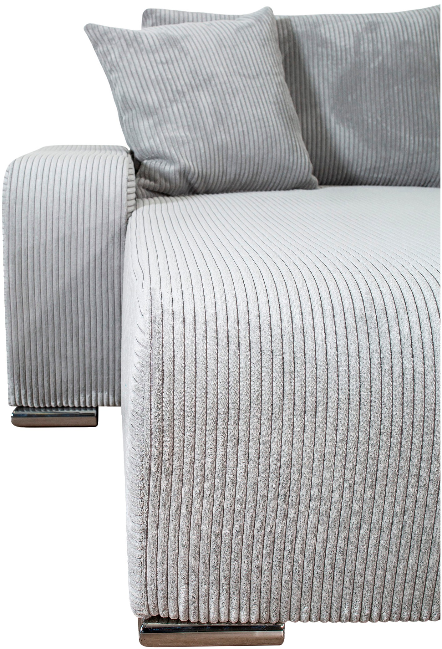 COLLECTION AB Wohnlandschaft »Paola U-Form«, mit Schlaffunktion, Stauraum, Zierkissen und Bonnellfederkern, Cord