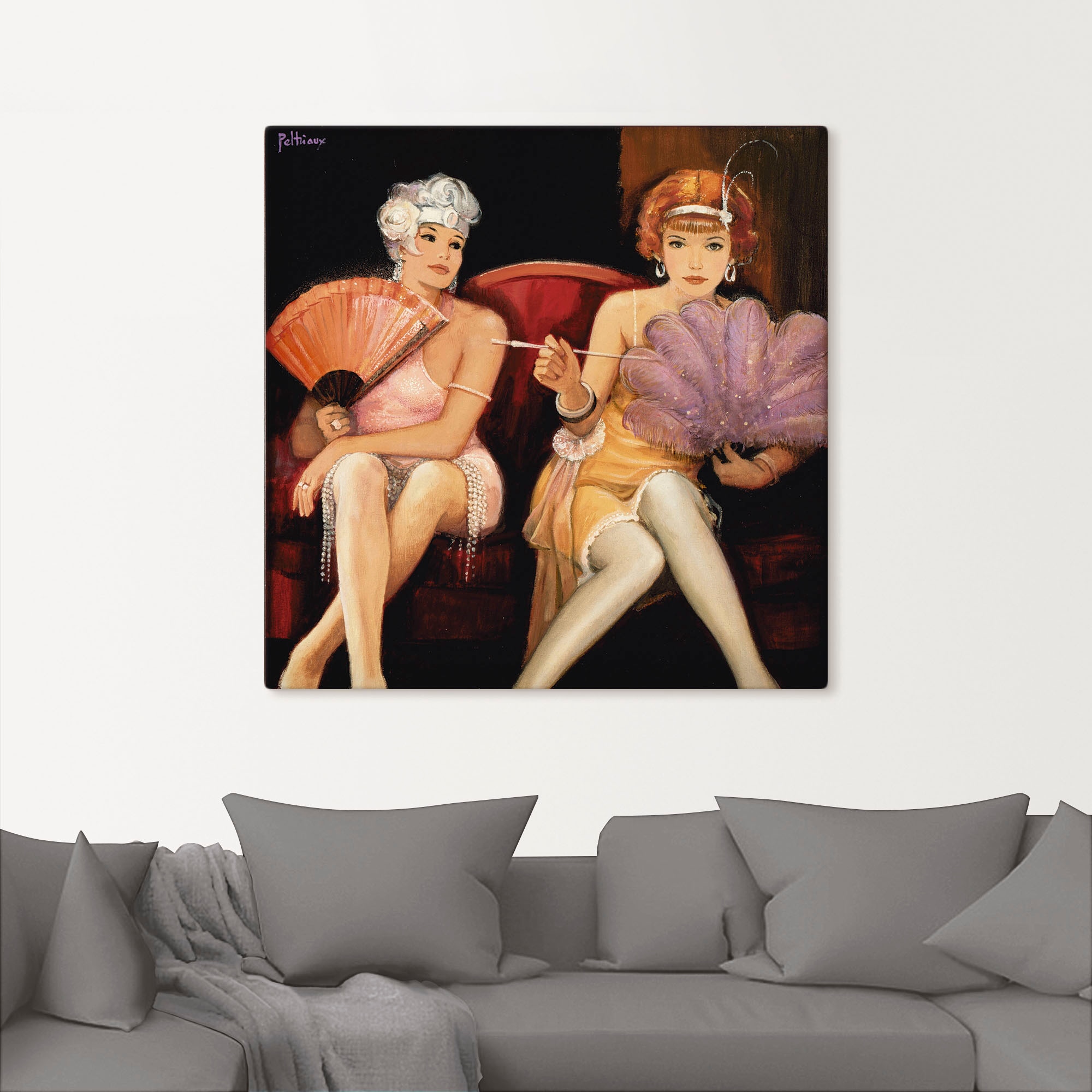 Artland Wandbild »Klimatisiert«, Frau, (1 St.), als Leinwandbild, Poster in verschied. Größen