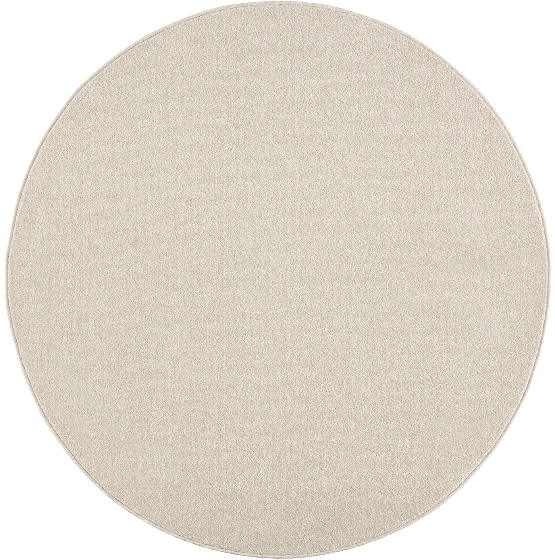 Sanat Teppich "Uni" rund 13 mm Höhe robuster Kurzflorteppich, große Farbaus günstig online kaufen