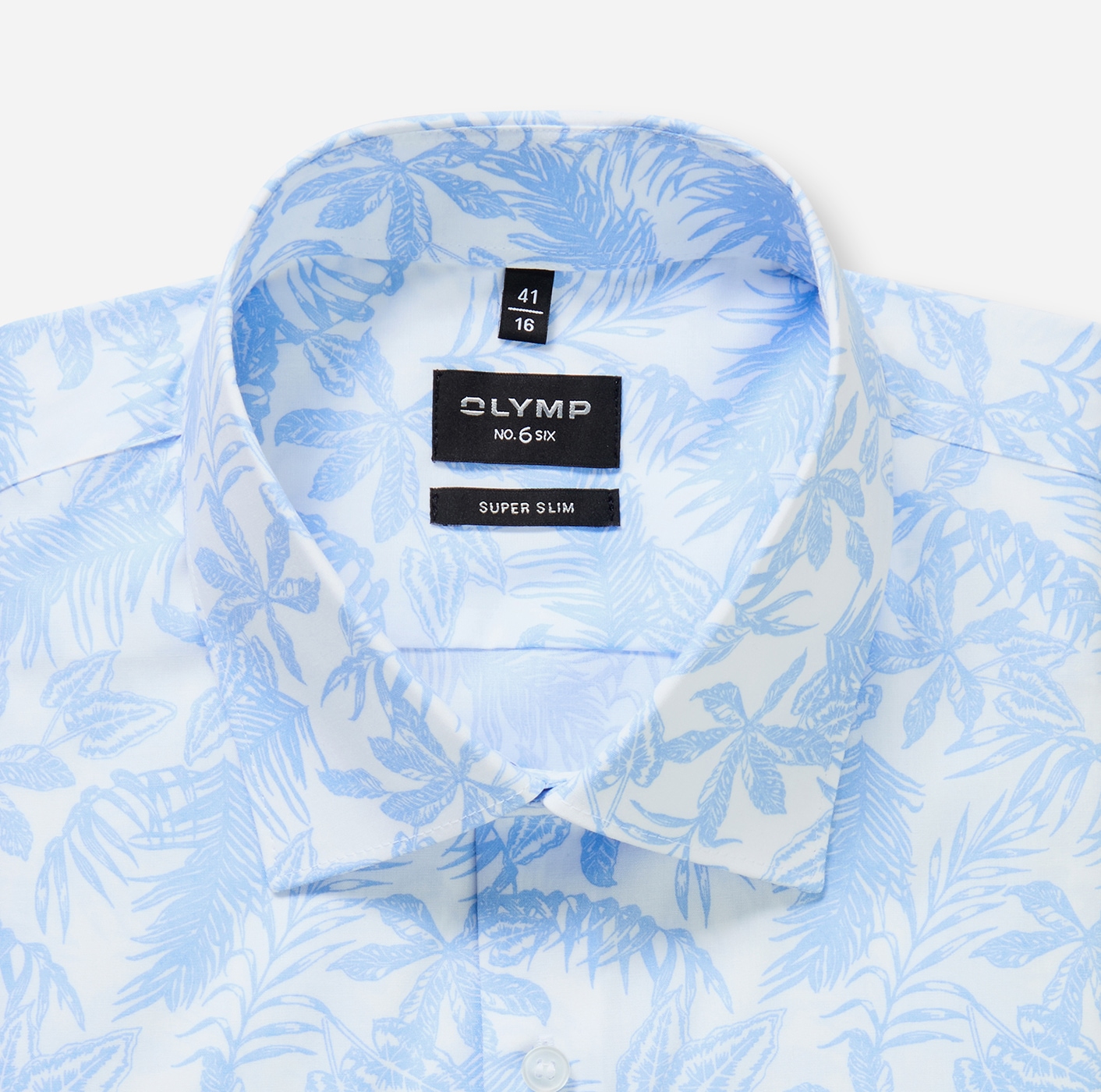 OLYMP Langarmhemd »No 6 six« super slim, Kentkragen, Businesshemd