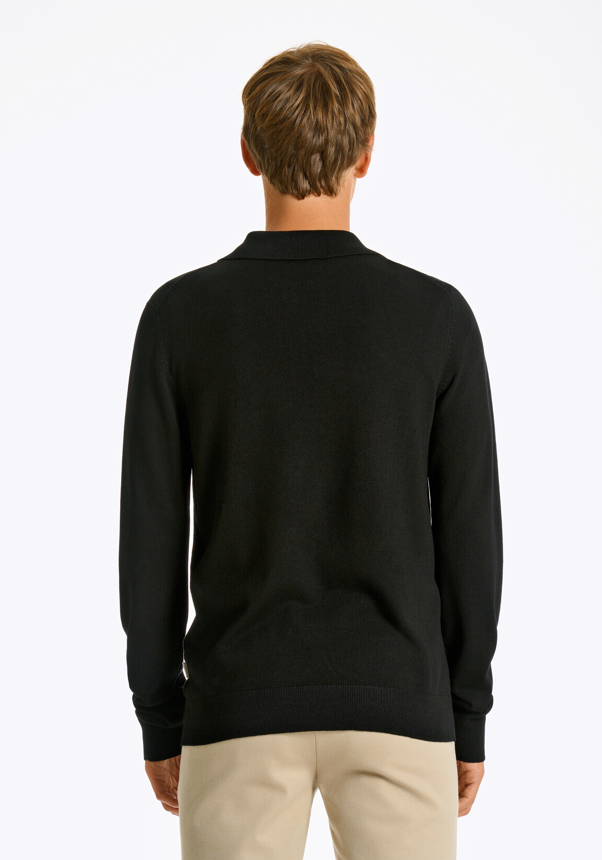 LINDBERGH Langarm-Poloshirt »Lindbergh Troyer«