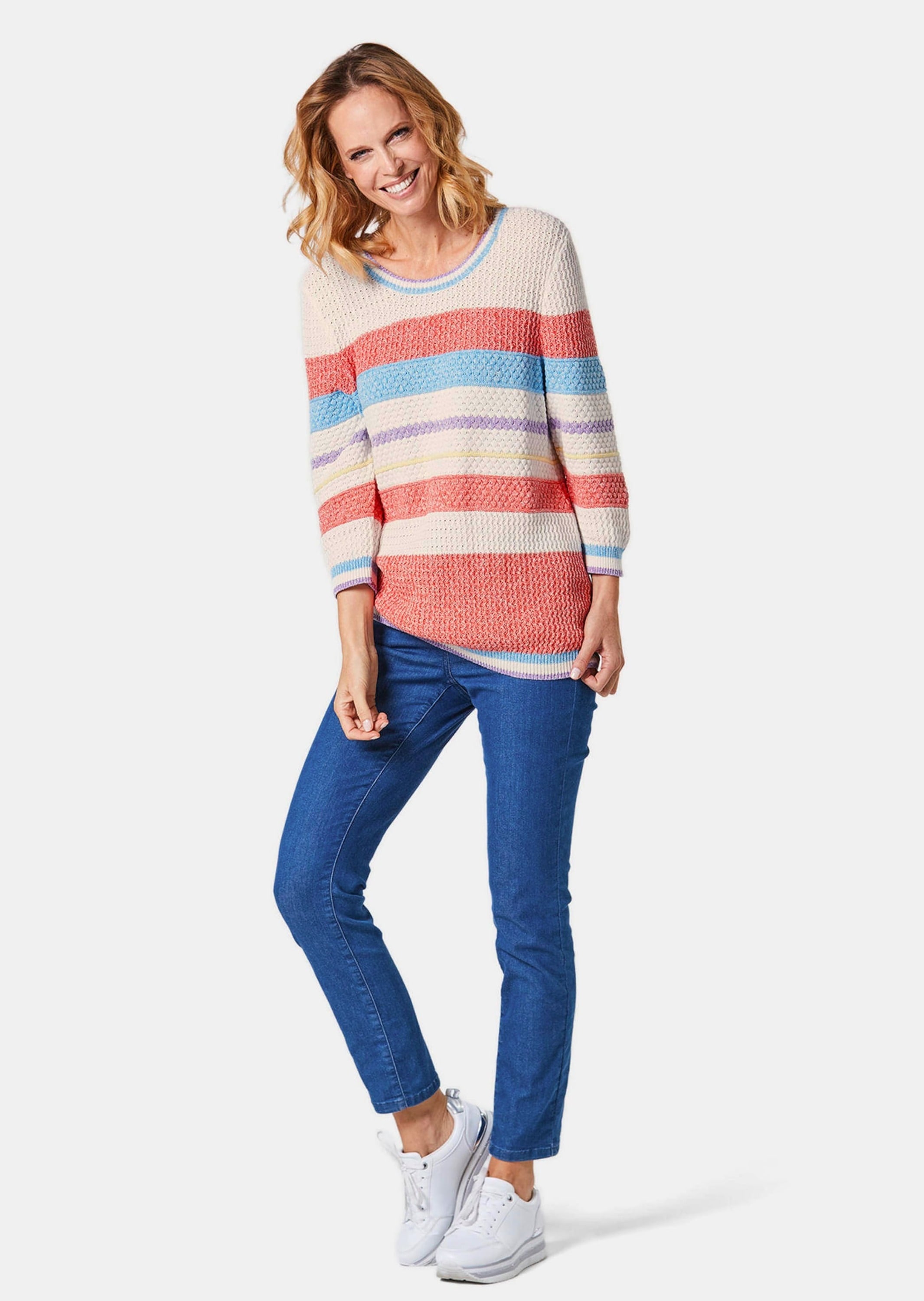 GOLDNER Rundhalspullover »Kurzgröße Pullover in hochwertiger Qualität«