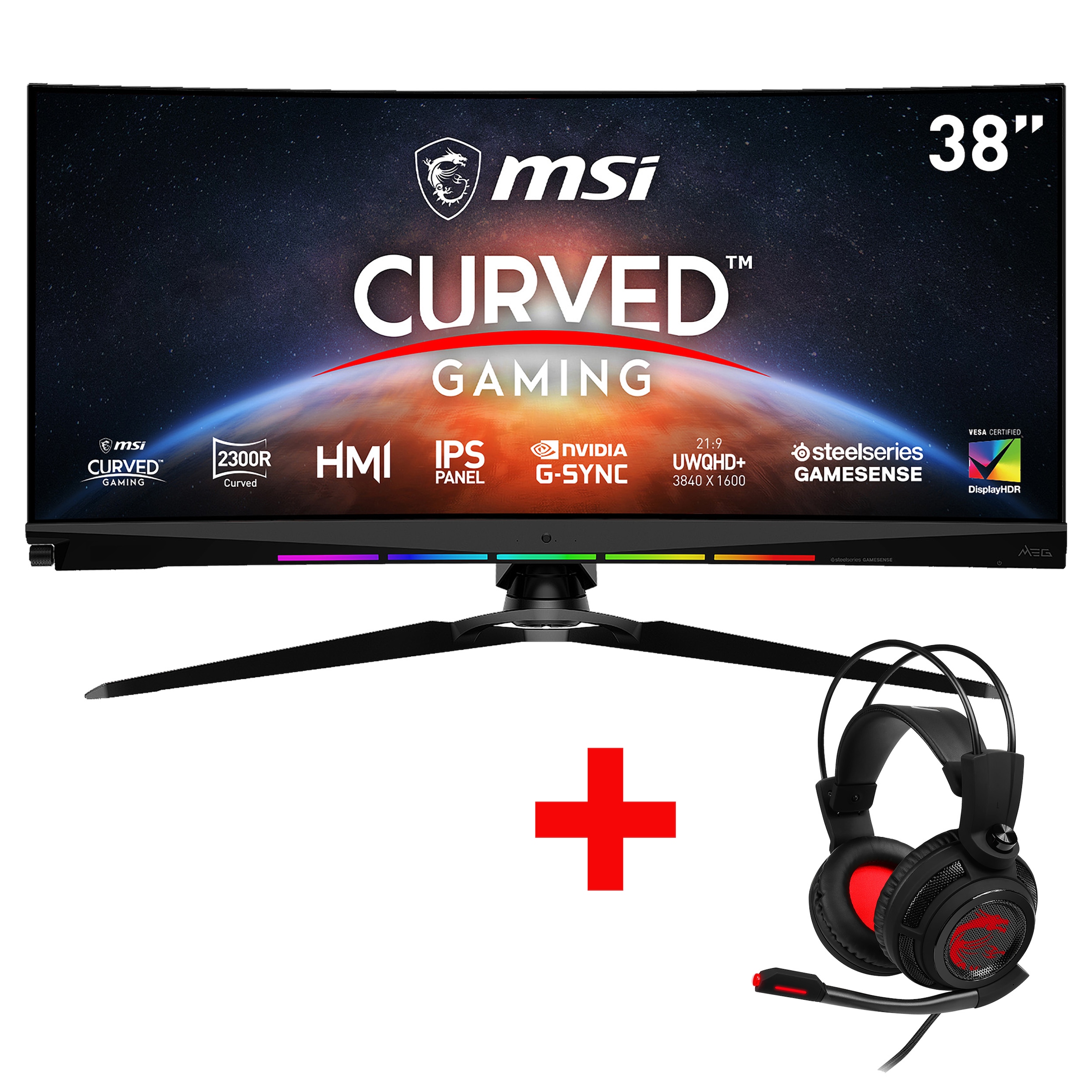 Curved-Gaming-LED-Monitor »Optix MEG381CQRDE Plus«, 95,25 cm/37,5 Zoll, 3840 x 1600...