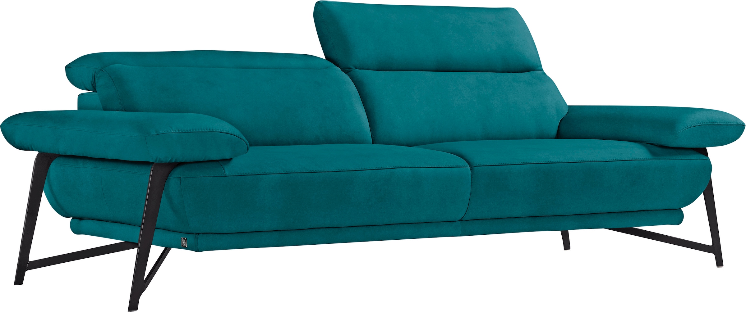 Egoitaliano 2,5-Sitzer »Anais, Designsofa mit hohem Sitzkomfort, Designfuß,«, inkl. verstellbarer Kopfteile