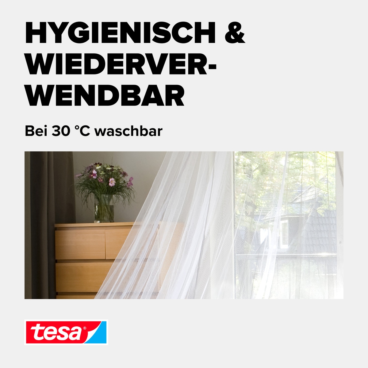 tesa Insektenschutz-Vorhang »Insect Stop Comfort Fliegennetz«, Moskitonetz