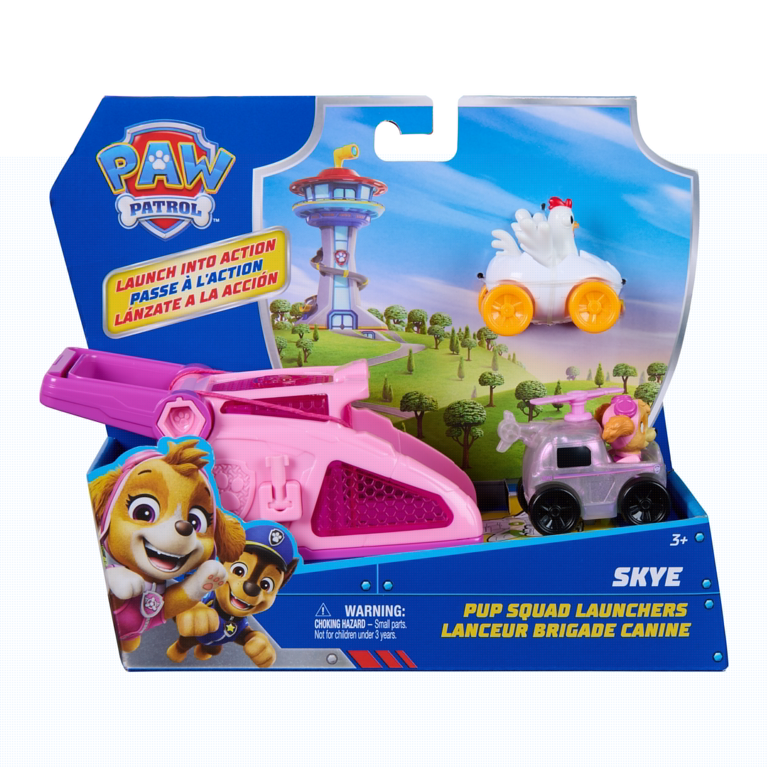 Spin Master Spielzeug-Auto »PAW Patrol – Pup Squad Launcher mit Skye & Henrietta Fahrzeugen«