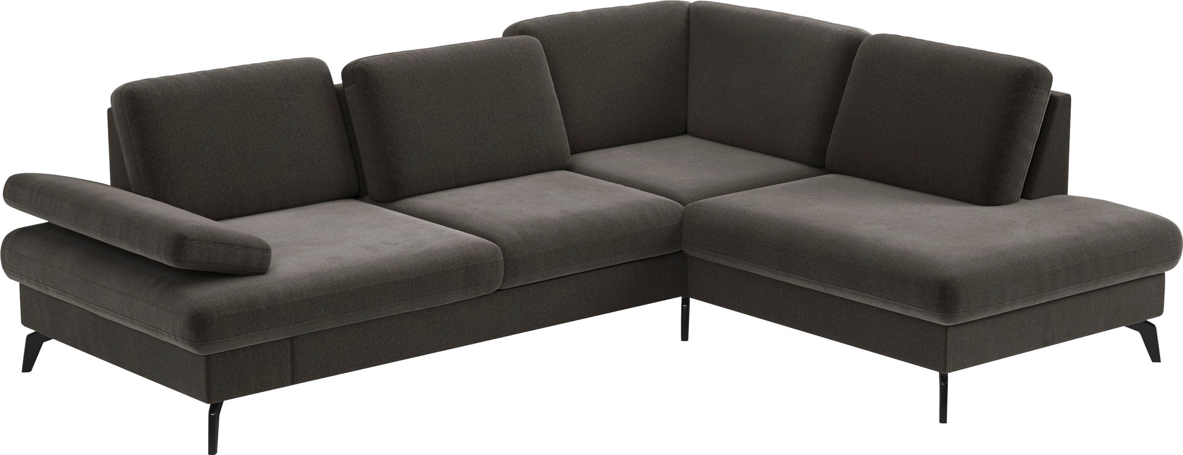 sit&more Ecksofa »Morris L-Form, inkl. Sitztiefenverstellung«, wahlweise mit Armteilverstellung, Bettfunktion & Bettkasten