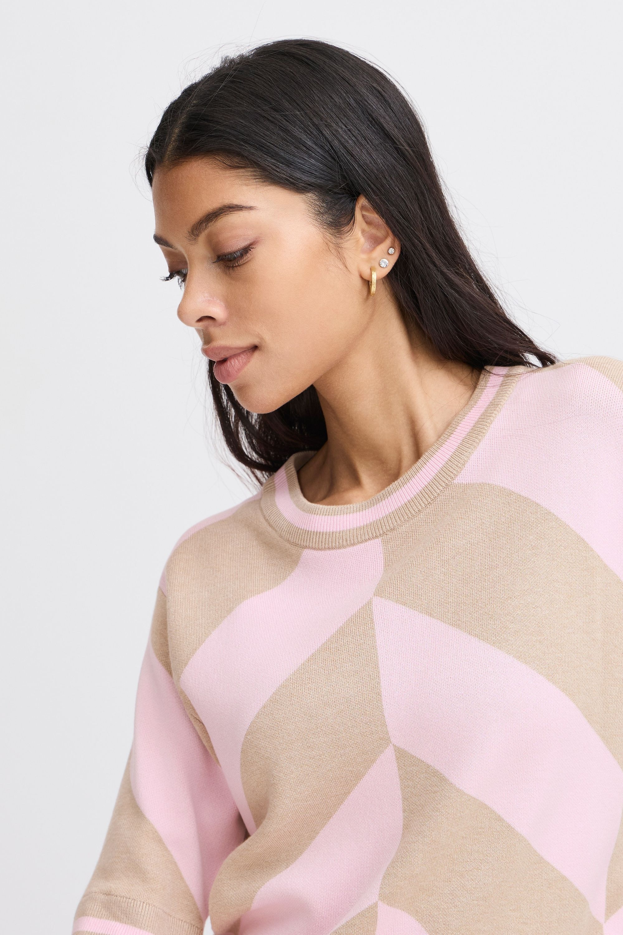 b.young Strickpullover »Strickpullover BYMMMORLA SS GEOMETRIC«