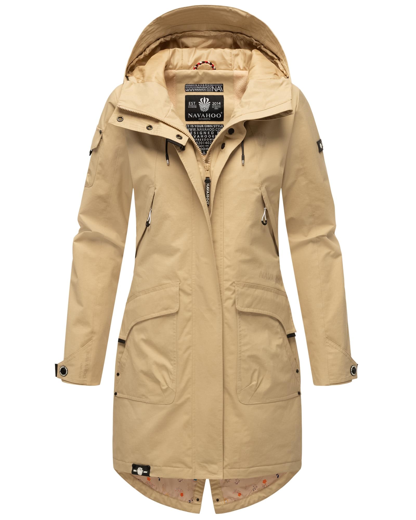 Navahoo Outdoorjacke "Pfefferschote", mit Kapuze, moderne Damen Übergangsjacke mit Kapuze