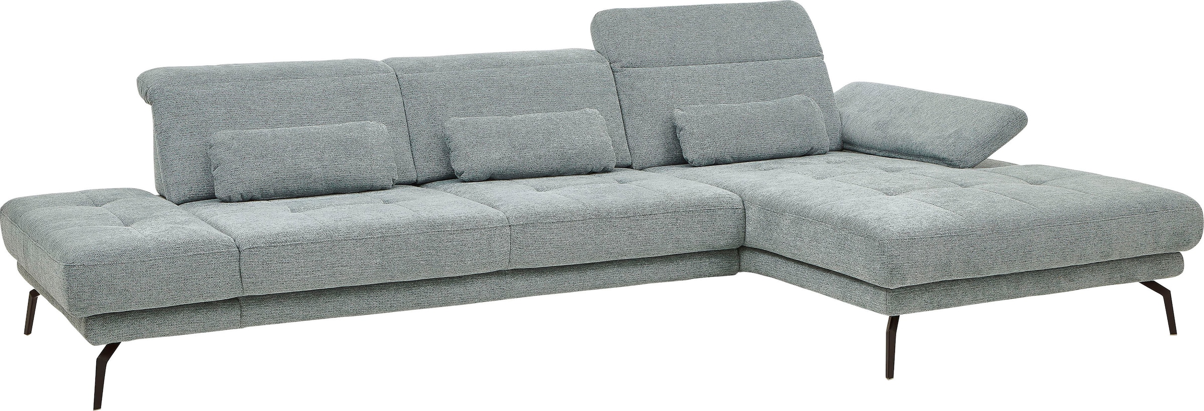 Die PlanBar Ecksofa »MP-IN20126 L-Form mit Kaltschaum-Polsterung«, mit Kopfteilverstellung, optional Sitztiefen- & Armteilverstellung