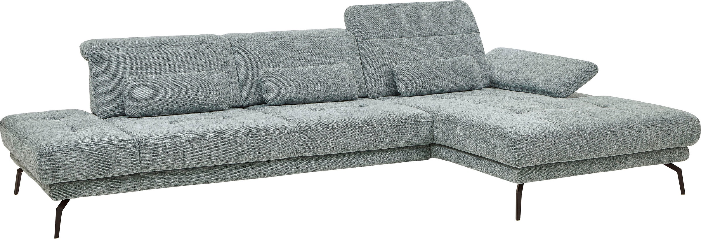 Die PlanBar Ecksofa "MP-IN20126 L-Form mit Federkern-Polsterung", mit Kopft günstig online kaufen