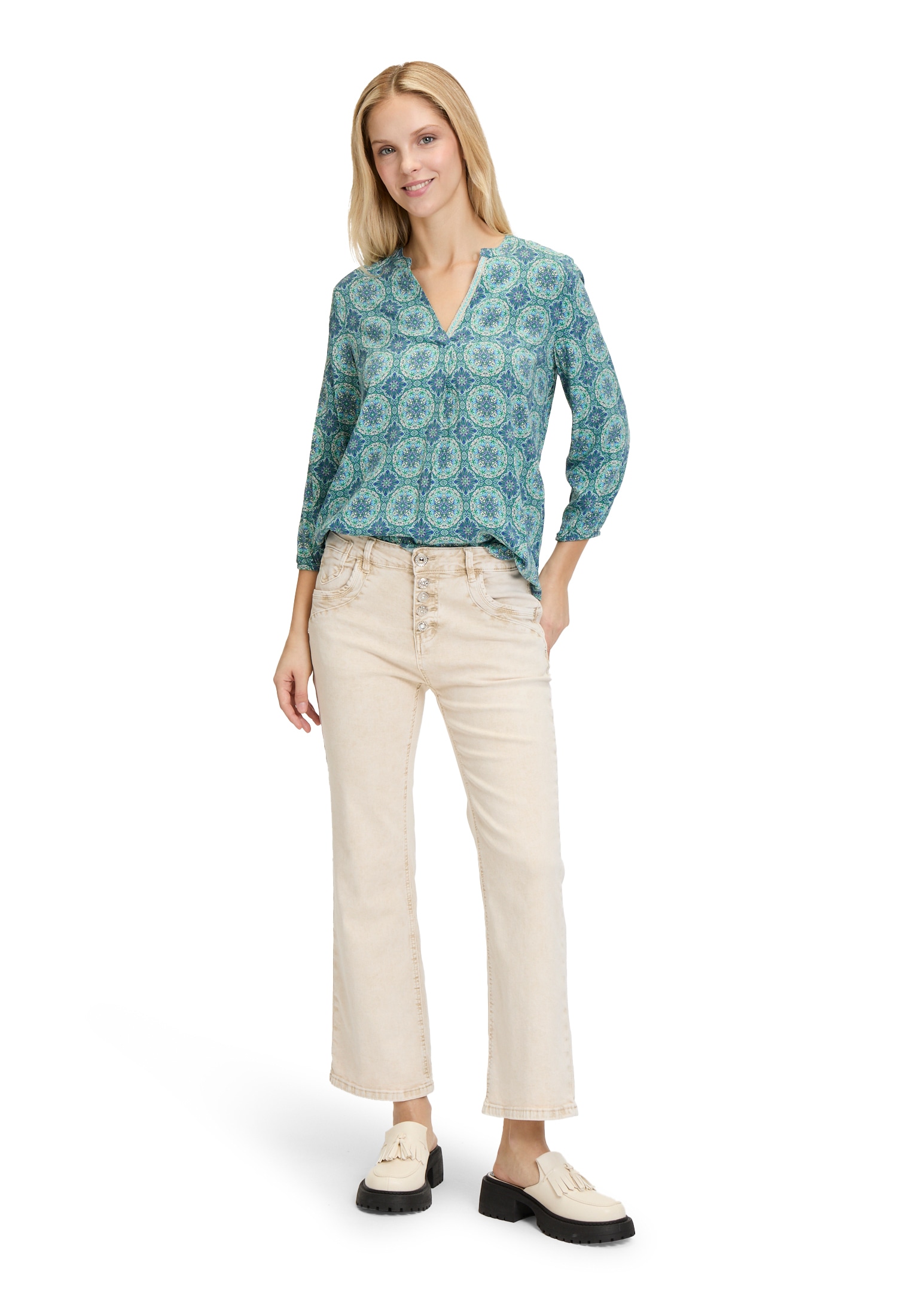 Cartoon Schlupfbluse »Cartoon Casual-Bluse mit Muster«