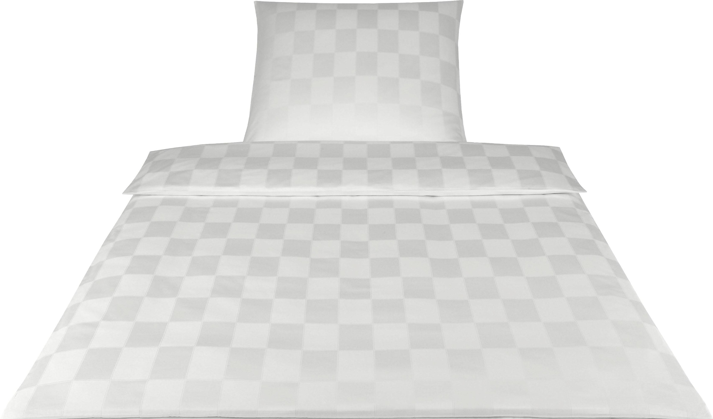 Elegante Bettwäsche "Courage" 2 Stk. tlg. im modernen Karodesign günstig online kaufen