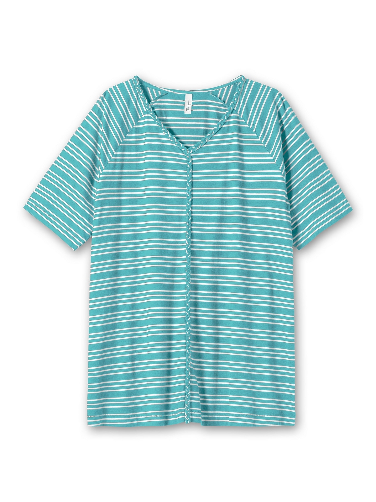 Sheego T-Shirt »Große Größen«, mit geflochtenem Dekoband für bestellen |  BAUR