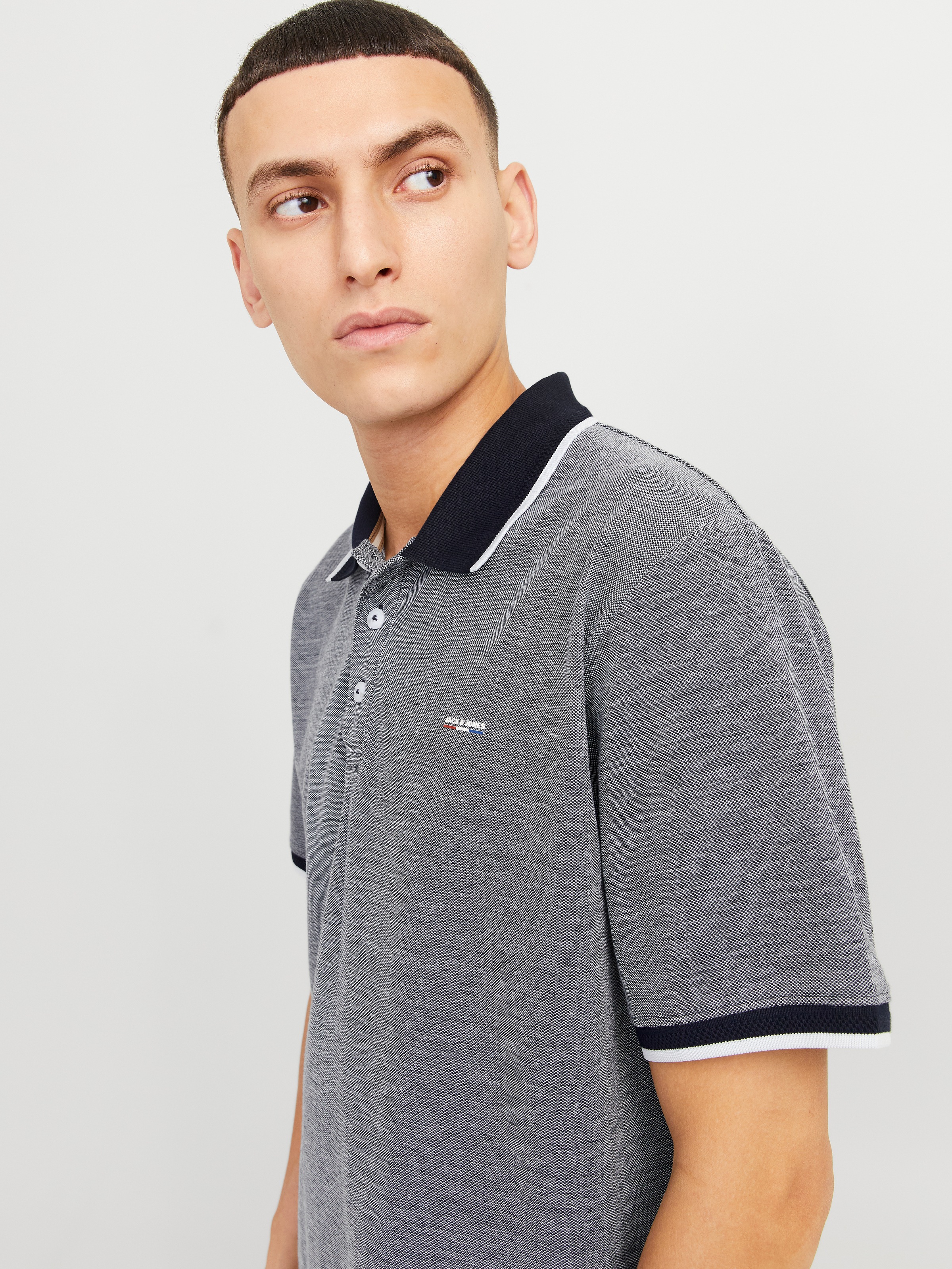 Jack & Jones Poloshirt "JPRBLUALVES SS POLO SN" mit Logo Stickerei günstig online kaufen