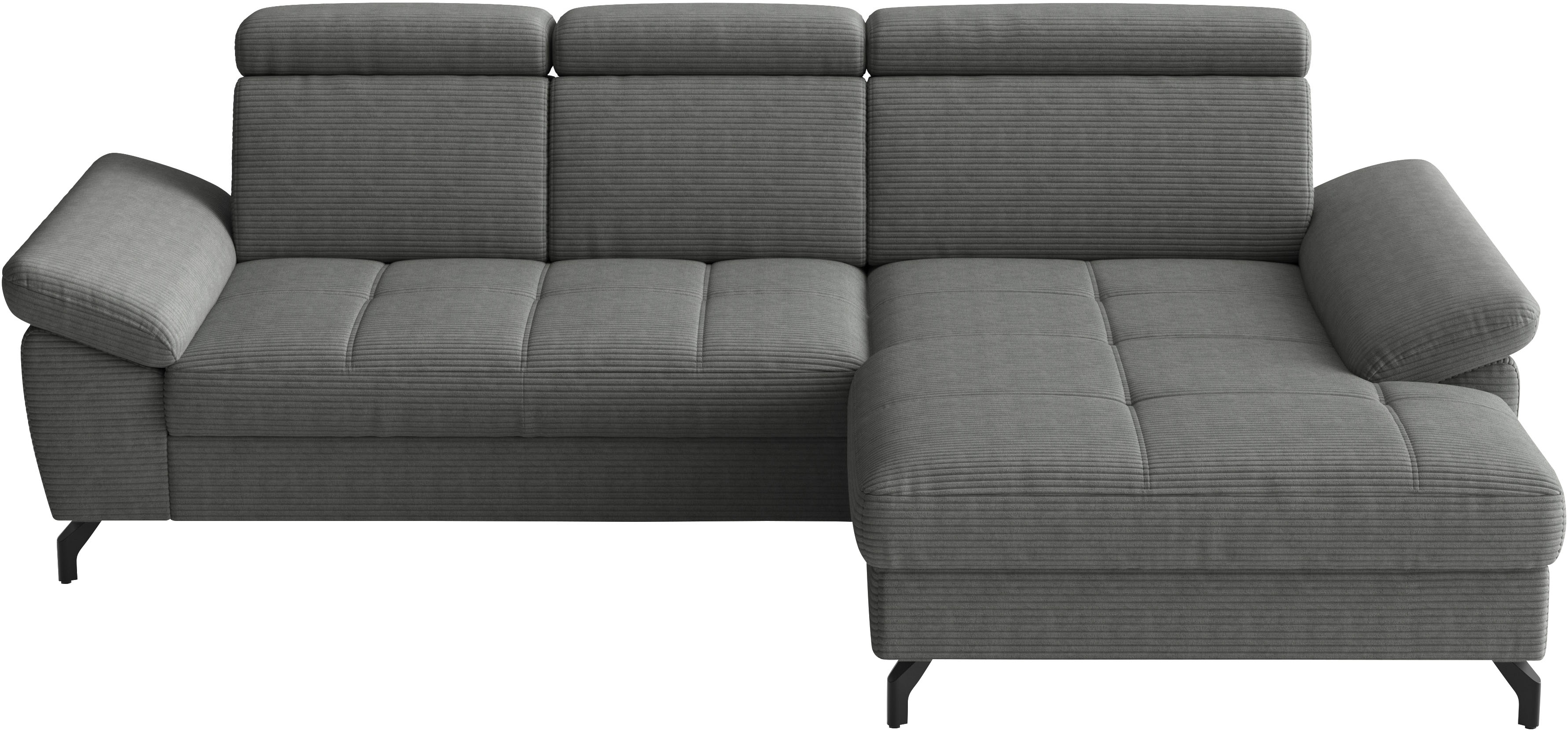 sit&more Ecksofa "Vanity, L-Form, B: 264 cm," Inkl.Sitz-,Kopf-und Armteilverstellung