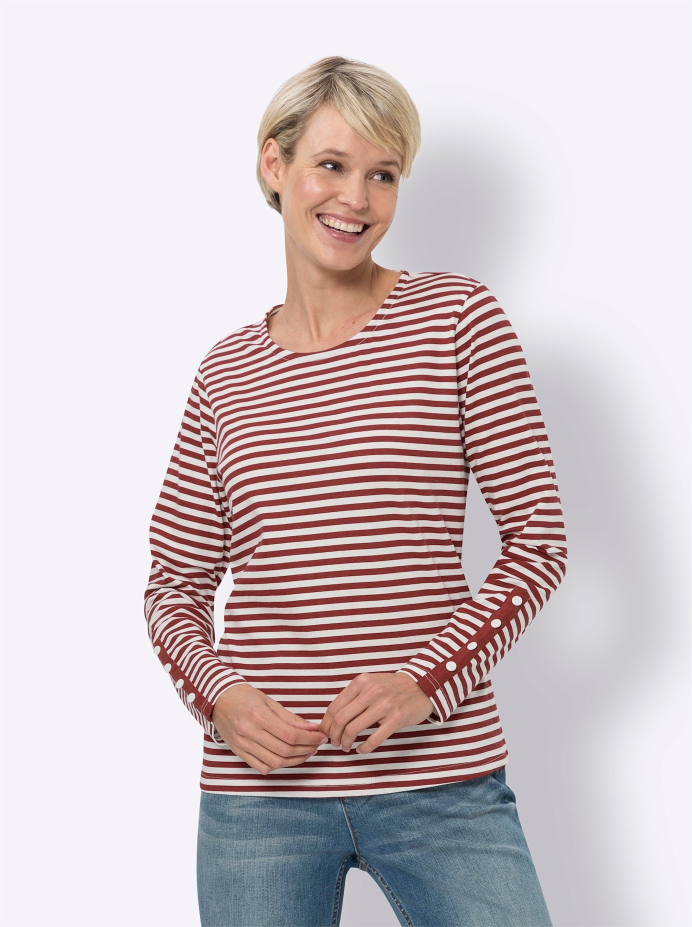 Classic Basics T-Shirt "Streifenshirt" 1 Stk. tlg. günstig online kaufen